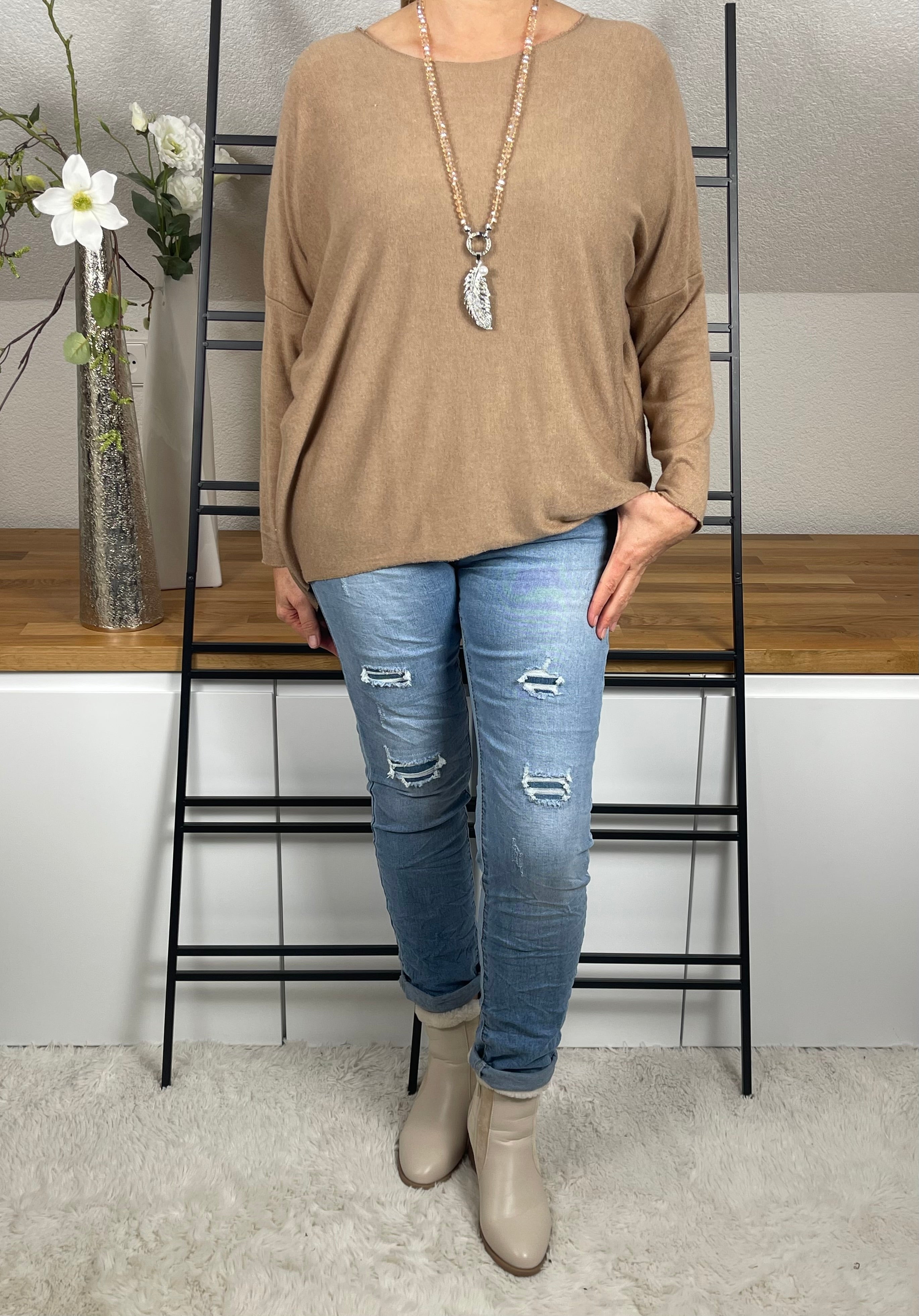 !!!!KEINE RETOURE MÖGLICH!!!!
Pullover „Feinstrick - Basic“ Einheitsgrösse Gr. 36 - 44