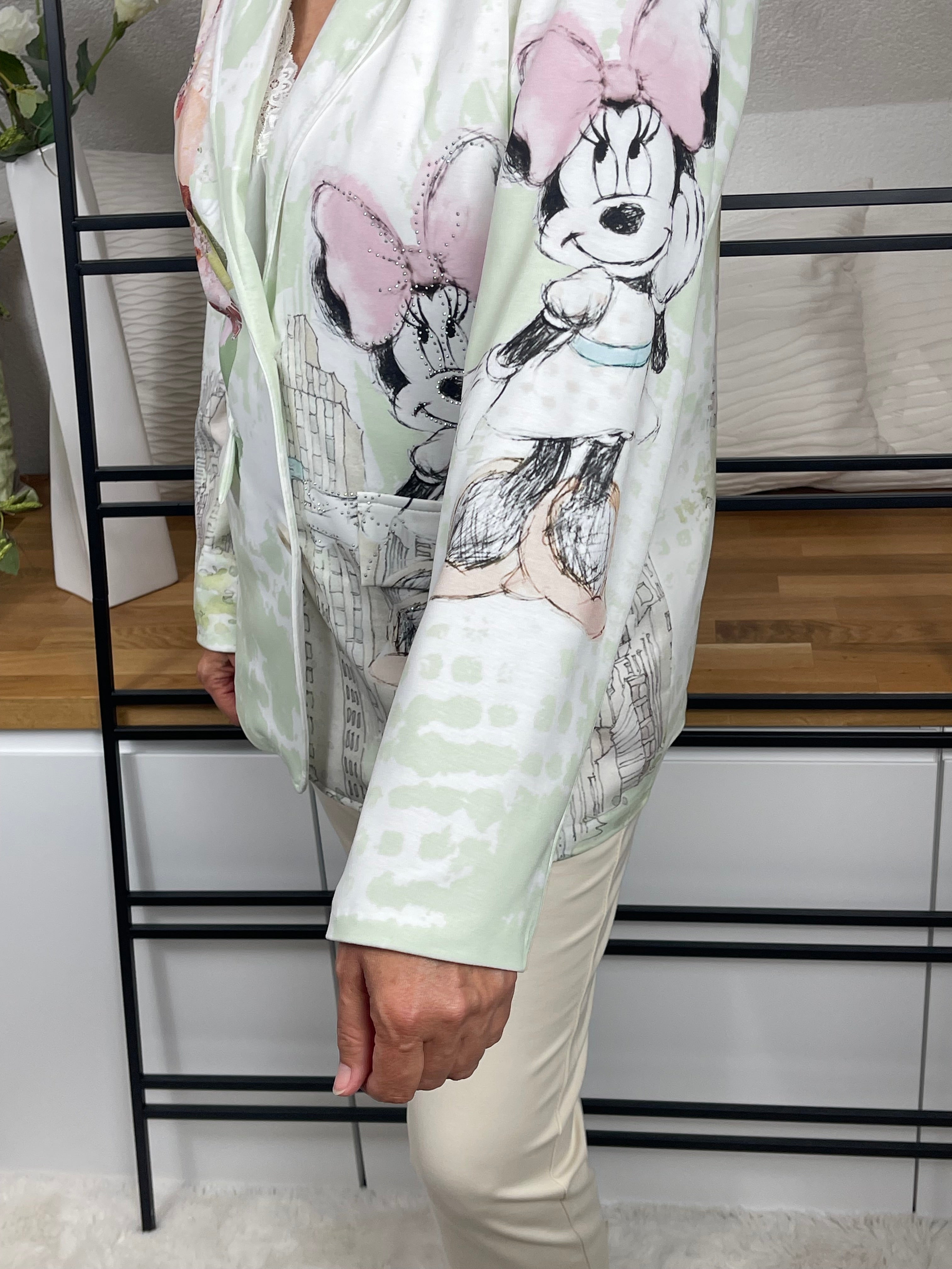 Hochwertiger Damen Blazer „Minney“ mit Glitzer Einheitsgröße Gr. 38 - 44 in 2 Farben
