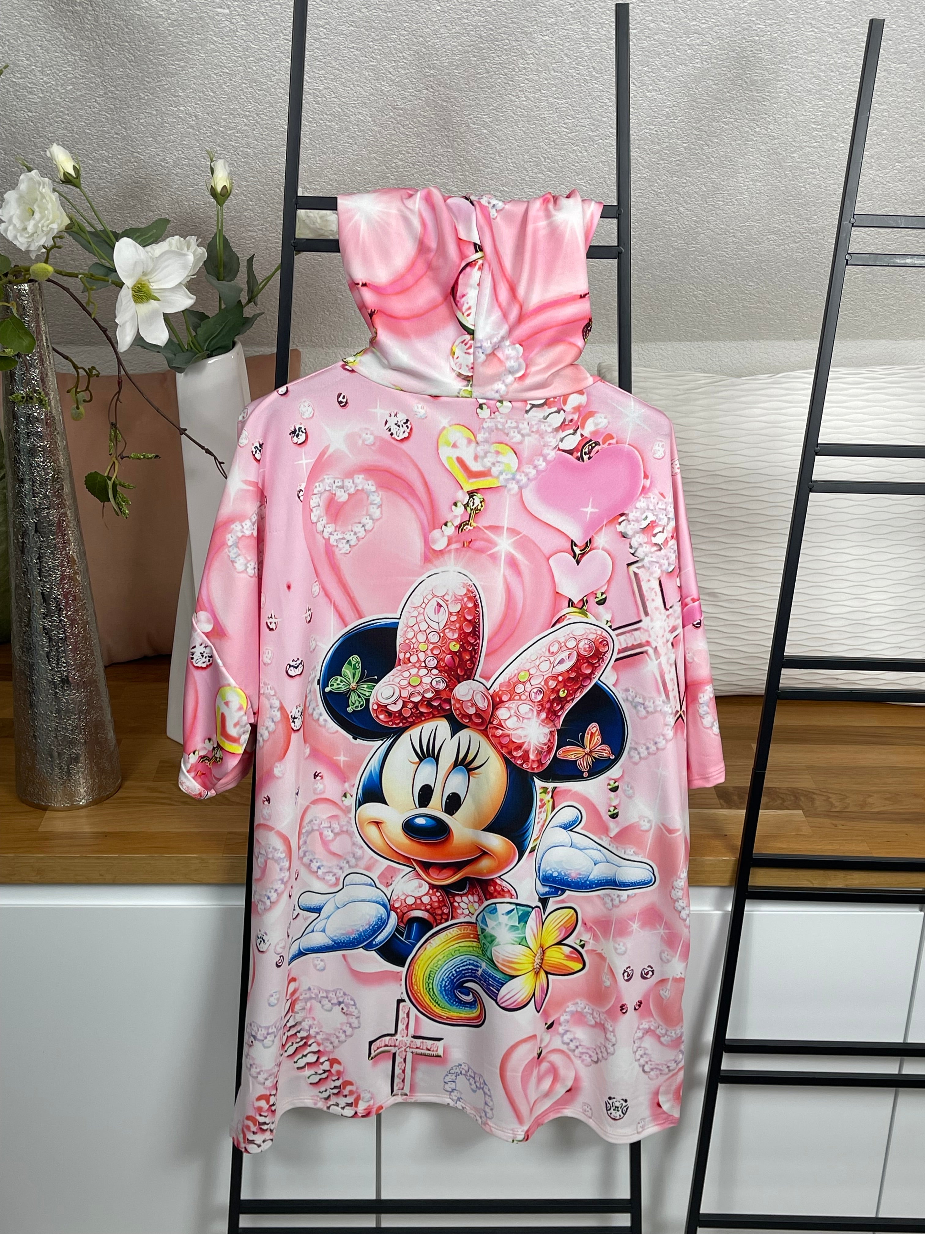 Damen Hoodie Shirt „Mickey“ Einheitsgröße Gr. 42 - 48 in 3 Farben