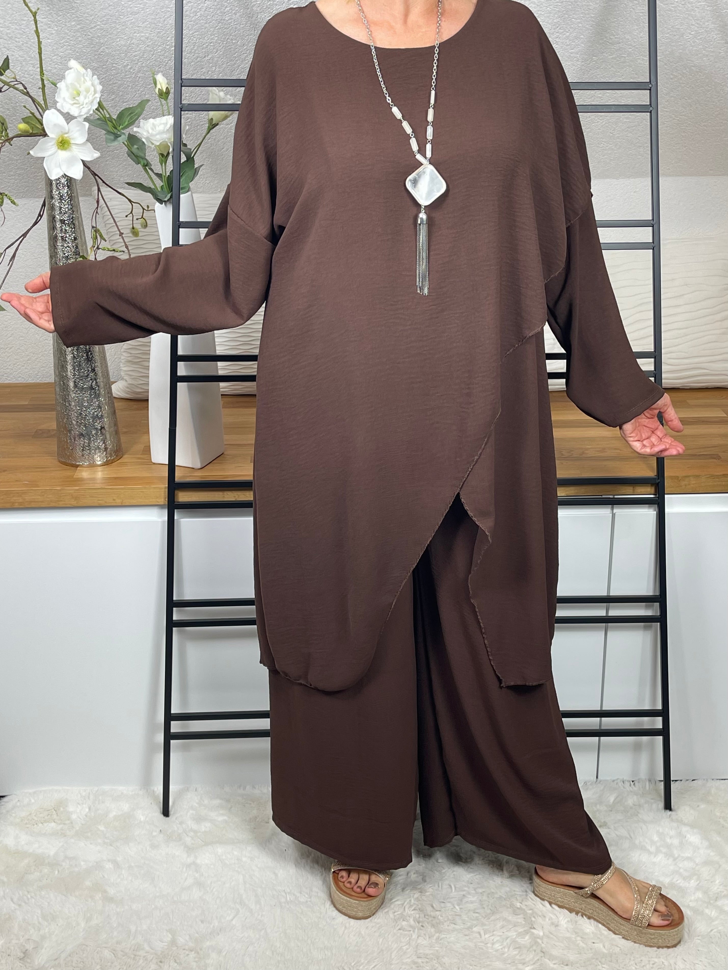 Elegante Damen - Jogpant Einheitsgröße Gr. 44 - 50 in 2 Farben