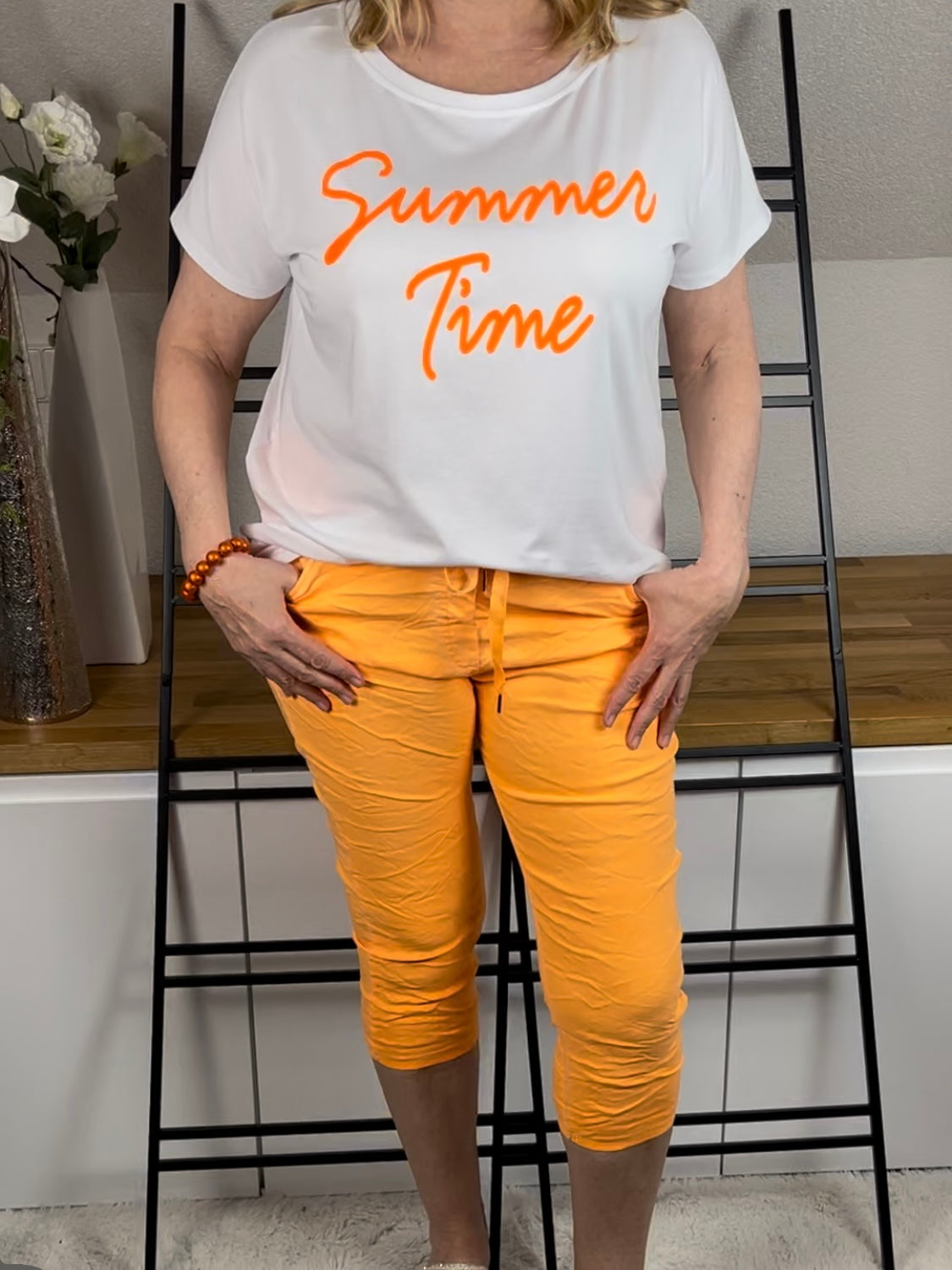 T - Shirt „Summer Time“ Einheitsgrösse Gr. 36 - 44