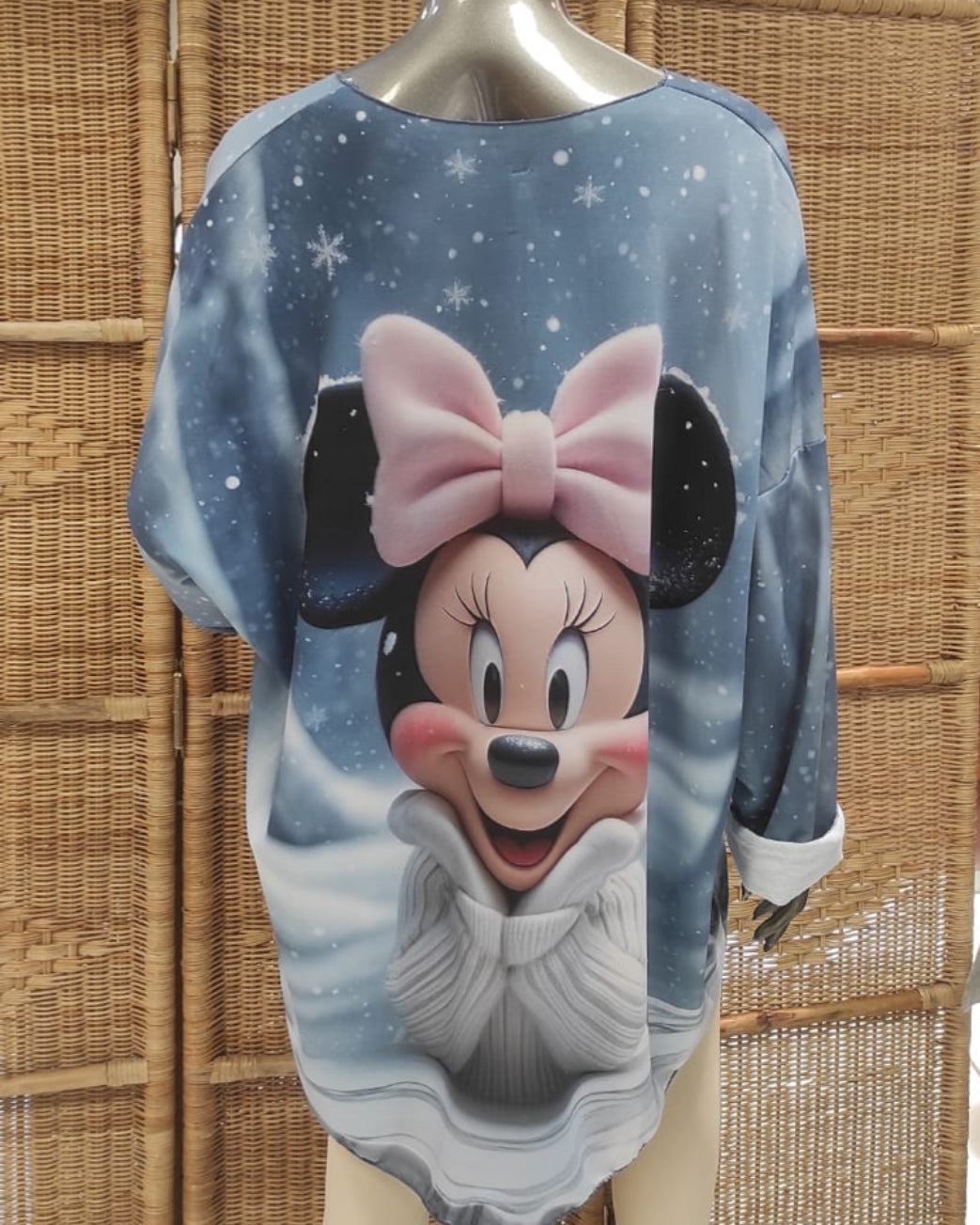 Damen -Maxi - Pullover „Mickey - Minney - Mouse“ Einheitsgrösse Gr. 44 - 50 in 4 Varianten