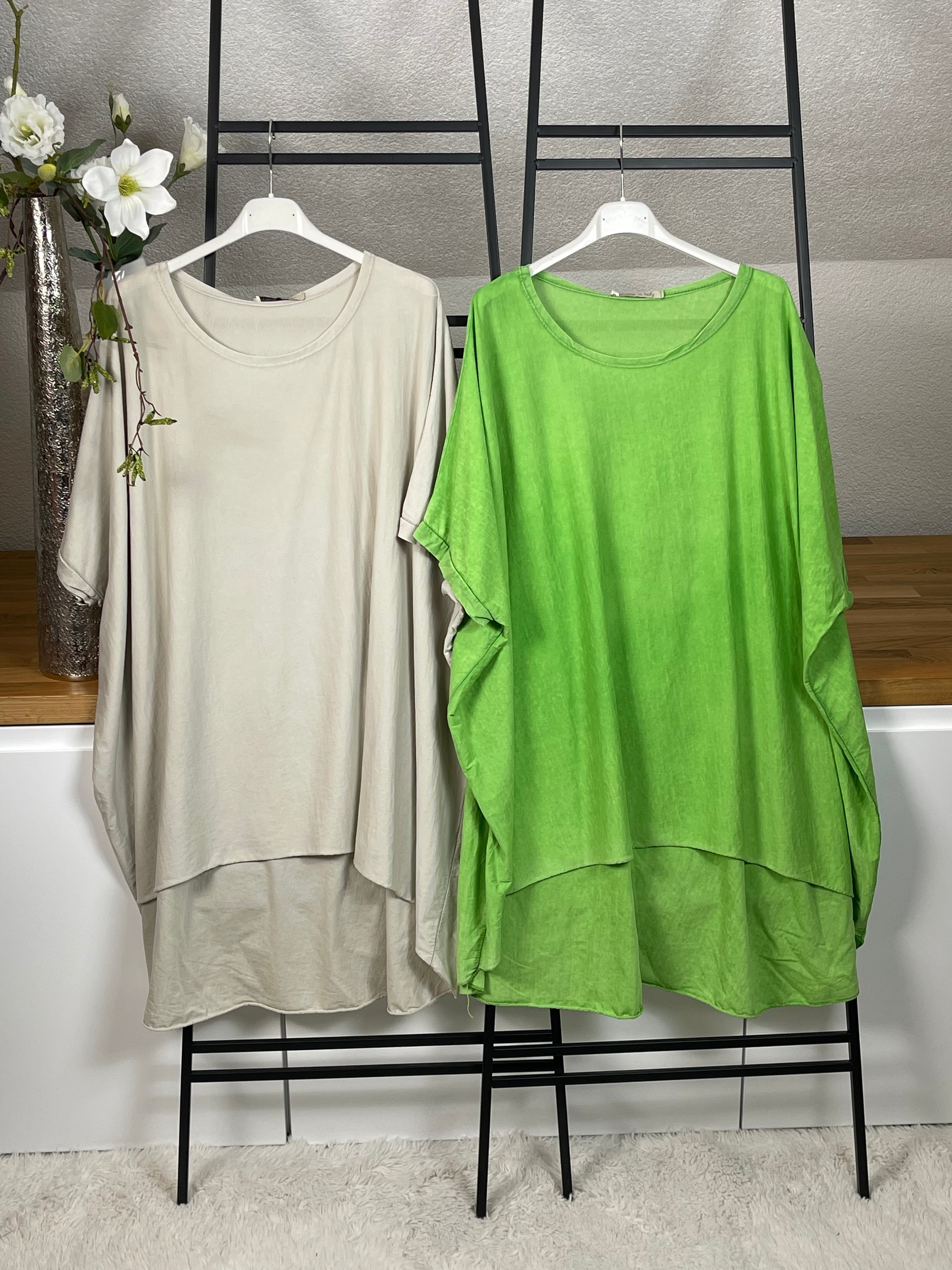 Maxi - Shirt „Brit“ Einheitsgrösse Gr. 38 - 48 in 10 Farben