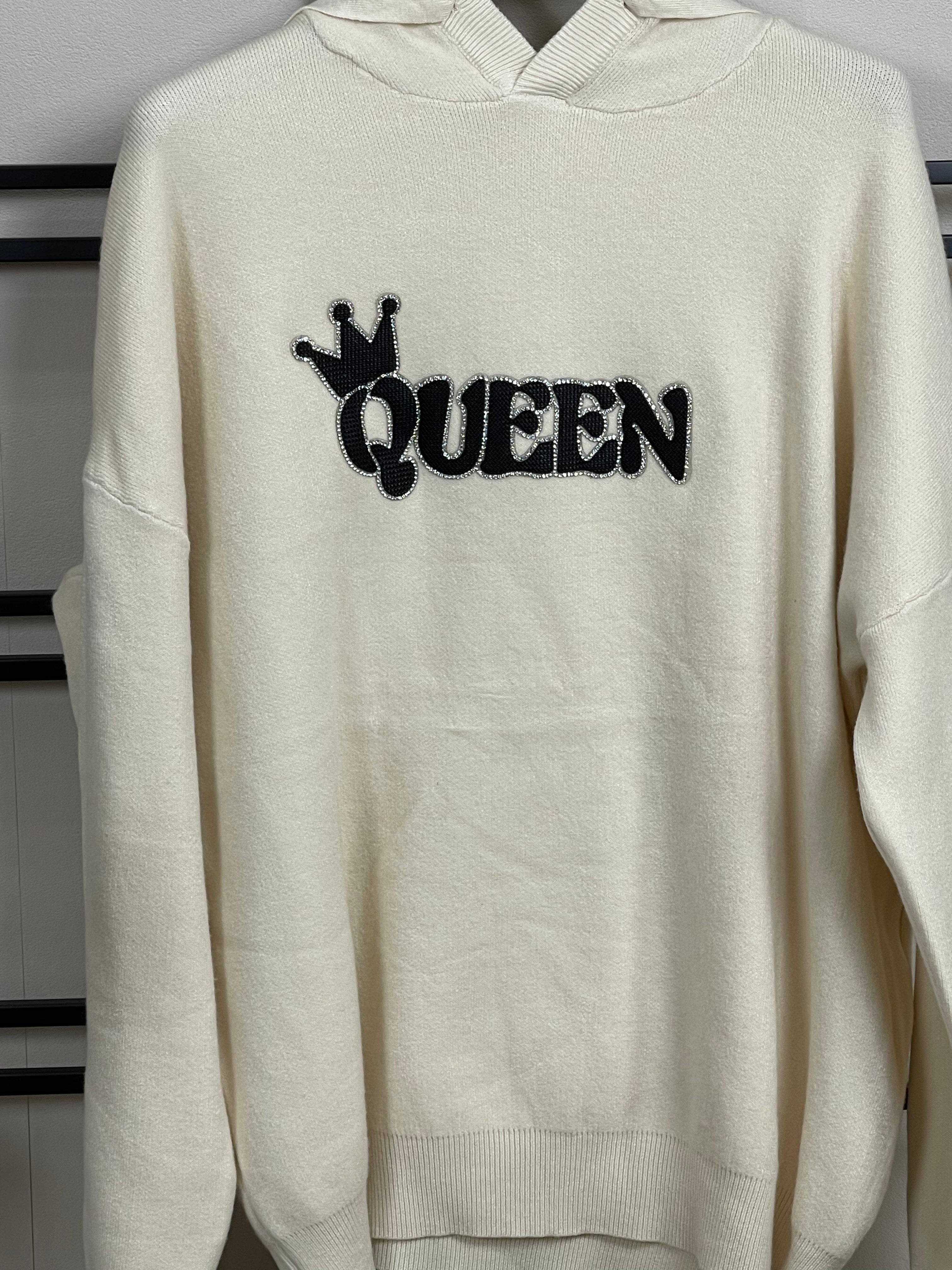 !!!!KEINE RETOURE MÖGLICH!!!!
Hoodie „Queen“ Einheitsgröße Gr. 36 - 40