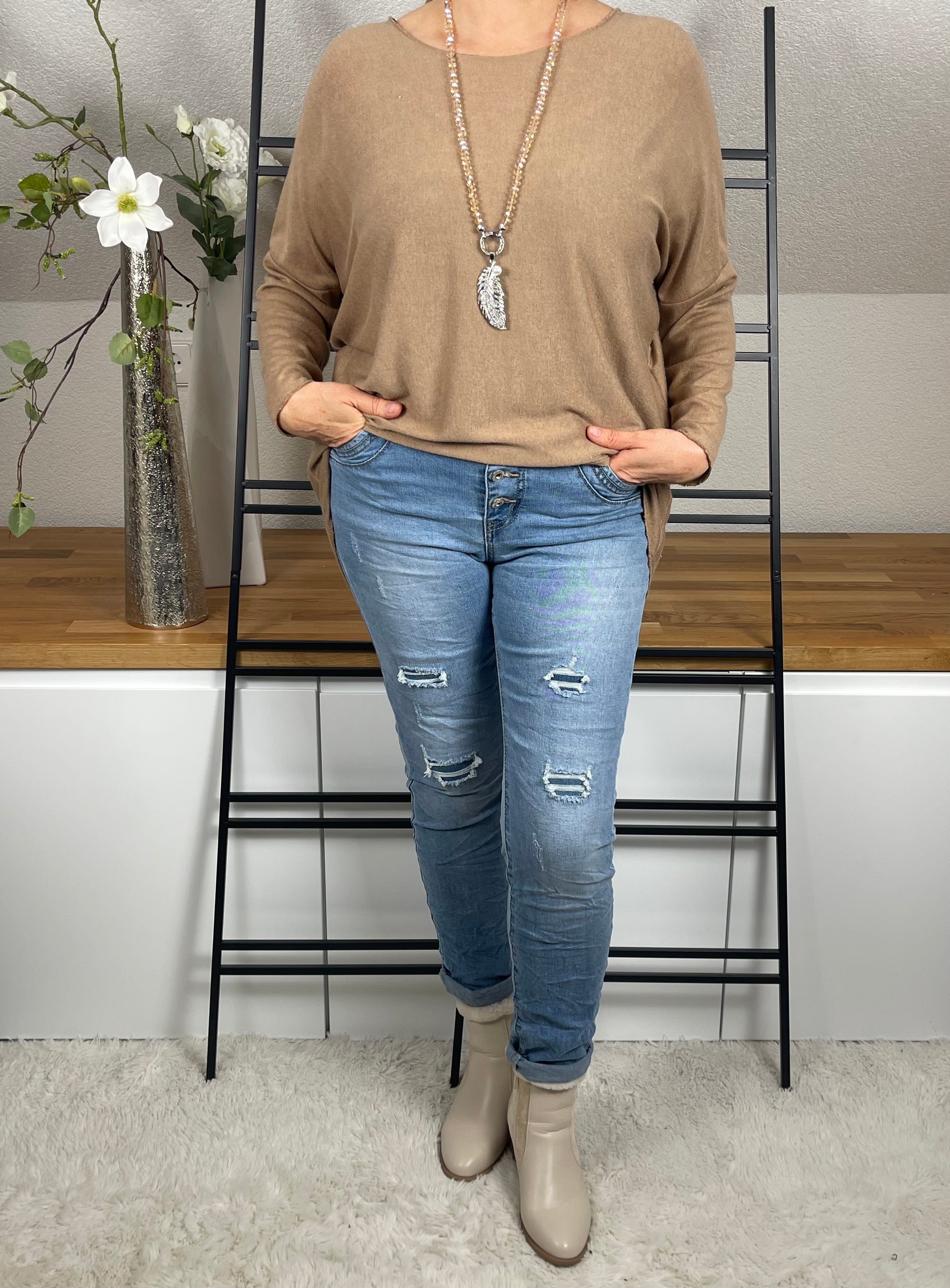 !!!!KEINE RETOURE MÖGLICH!!!!
Pullover „Feinstrick - Basic“ Einheitsgrösse Gr. 36 - 44