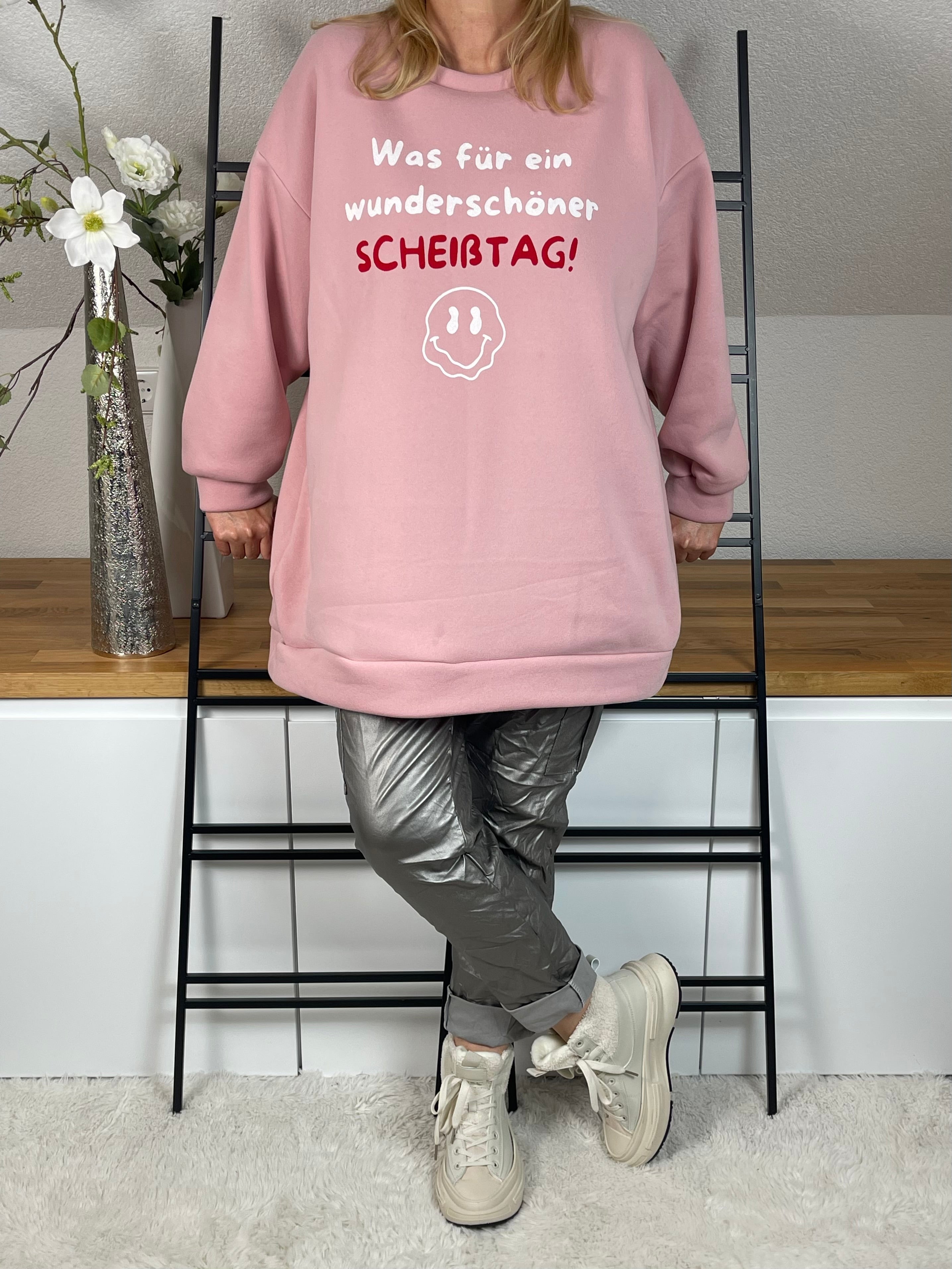 !!!!Keine RETOURE MÖGLICH!!! Sweater „Was für ein wunderschöner Scheißtag“ Einheitsgrösse Gr. 40 - 48+