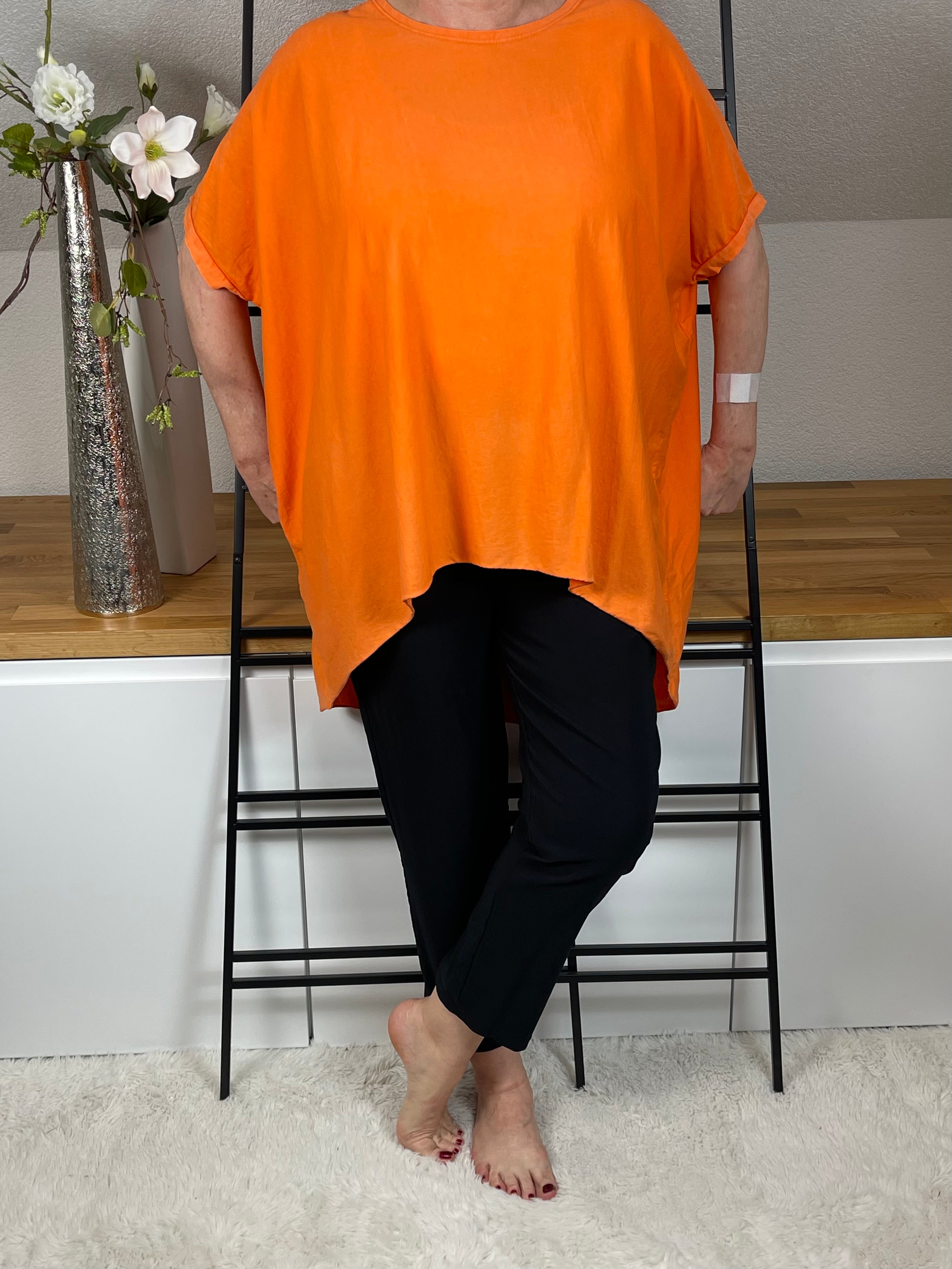 Maxi - Shirt „Brit“ Einheitsgrösse Gr. 38 - 48 in 10 Farben