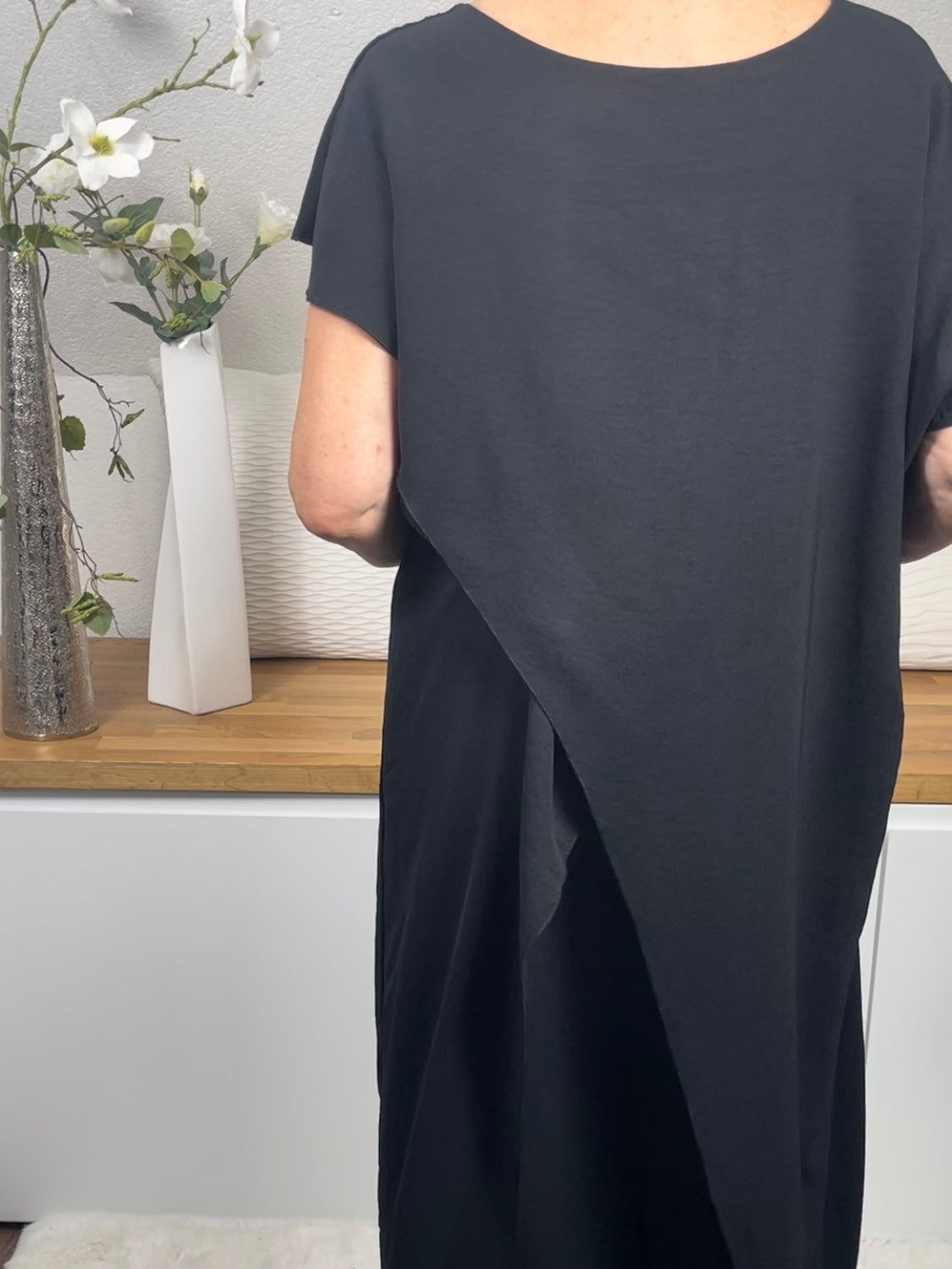 Damen Poncho - Pullover „Overlay“ Einheitsgrösse Gr. 38 - 44 in 3 Farben