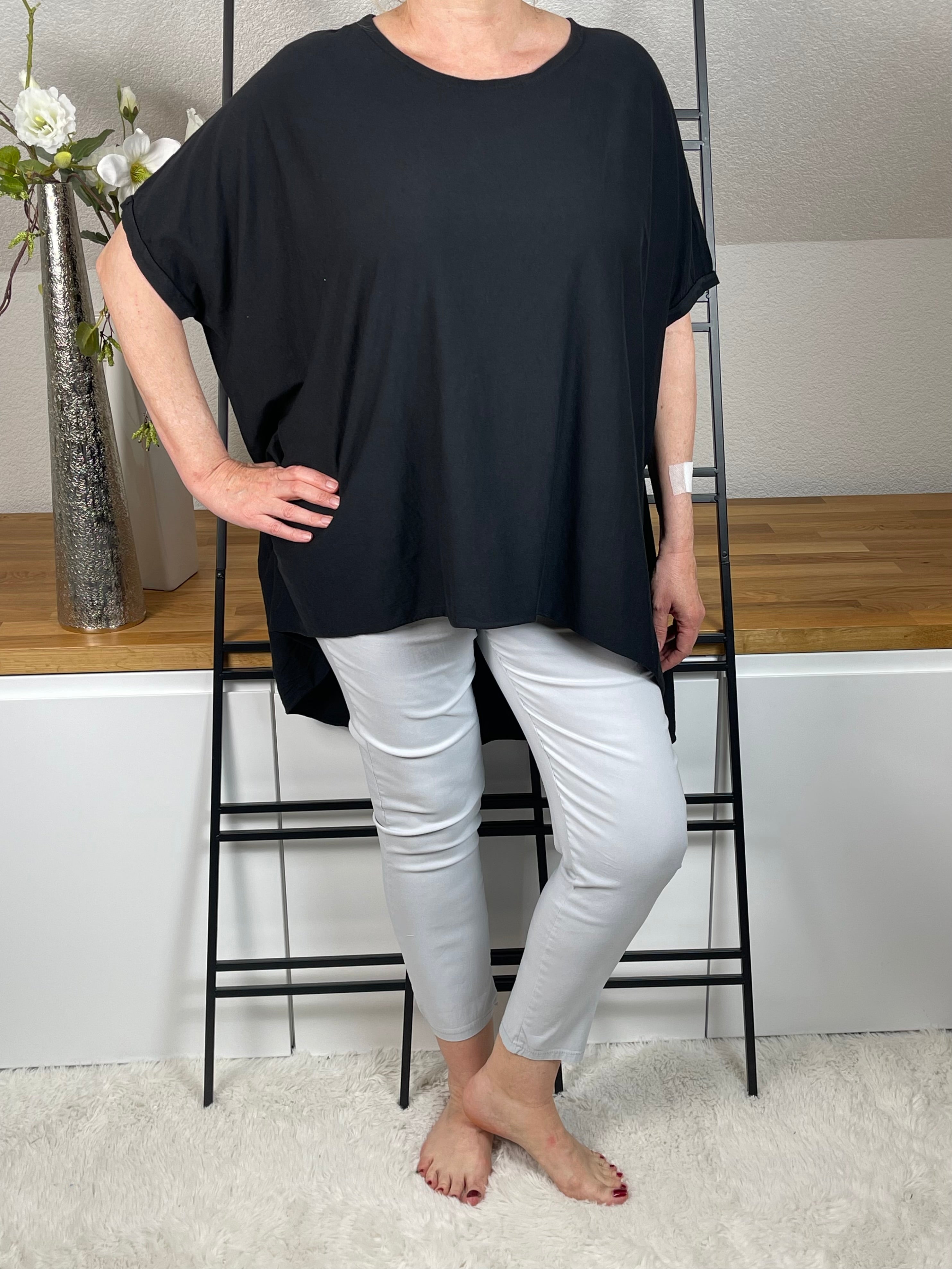 Maxi - Shirt „Brit“ Einheitsgrösse Gr. 38 - 48 in 10 Farben