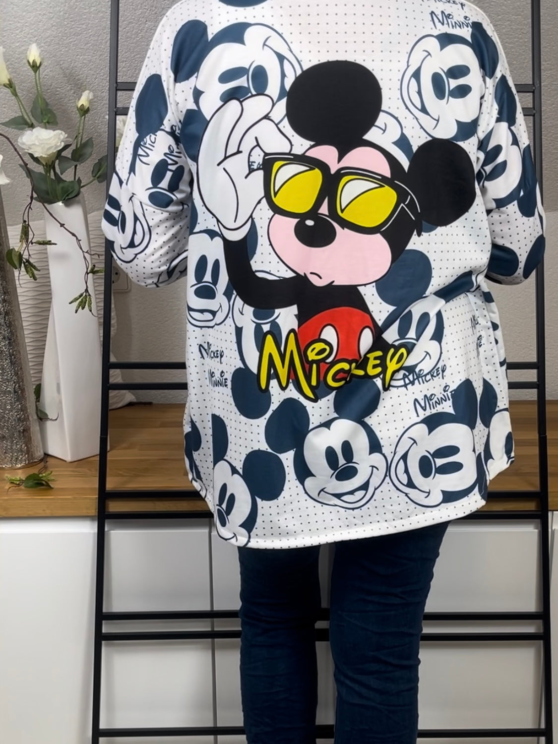 Edle leichte Damen Blusen - Jacke „Mickey“ mit Kapuze Einheitsgrösse Gr. 38 - 44 in 3 Varianten