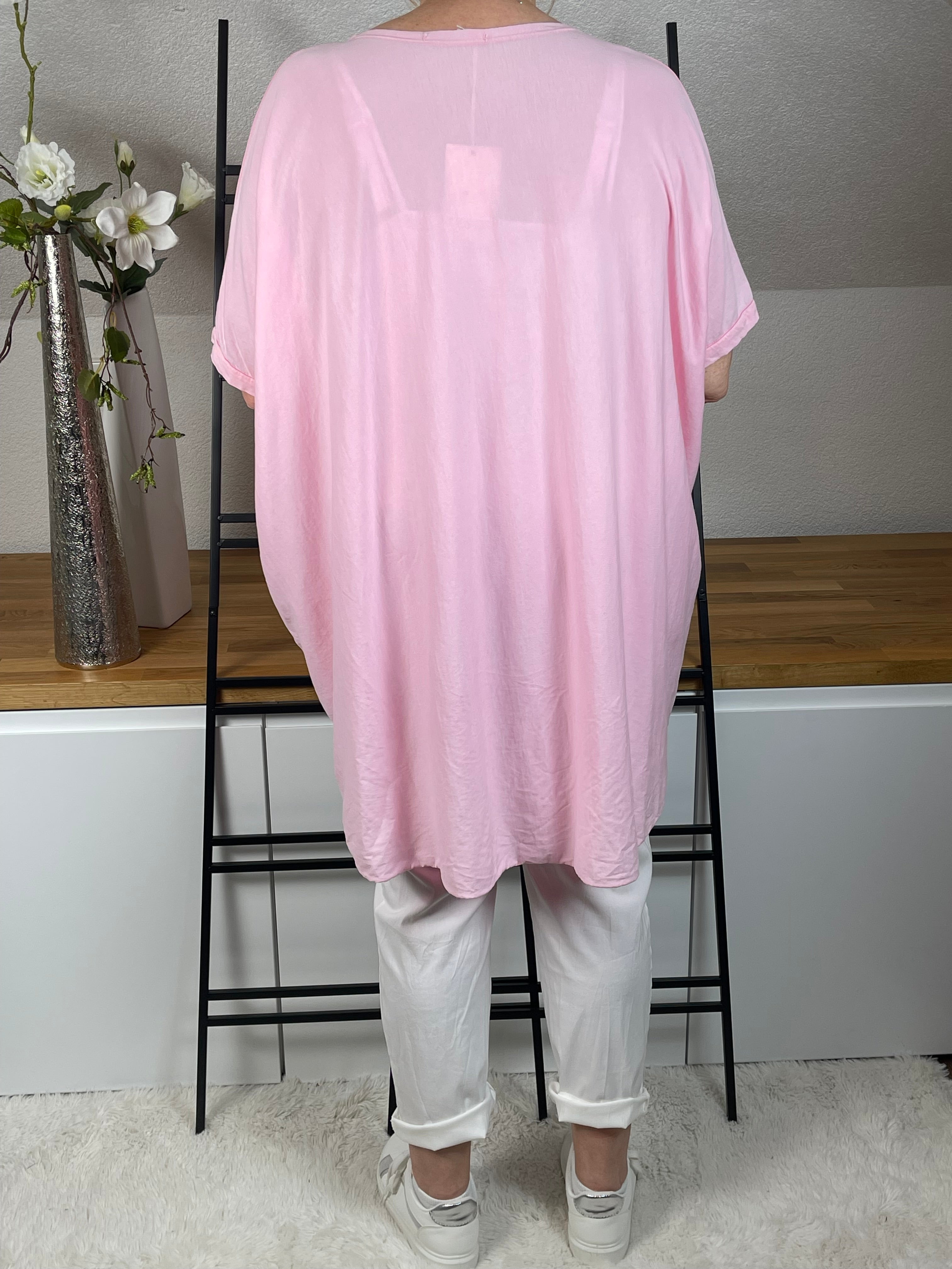 Maxi - Shirt „Brit“ Einheitsgrösse Gr. 38 - 48 in 10 Farben