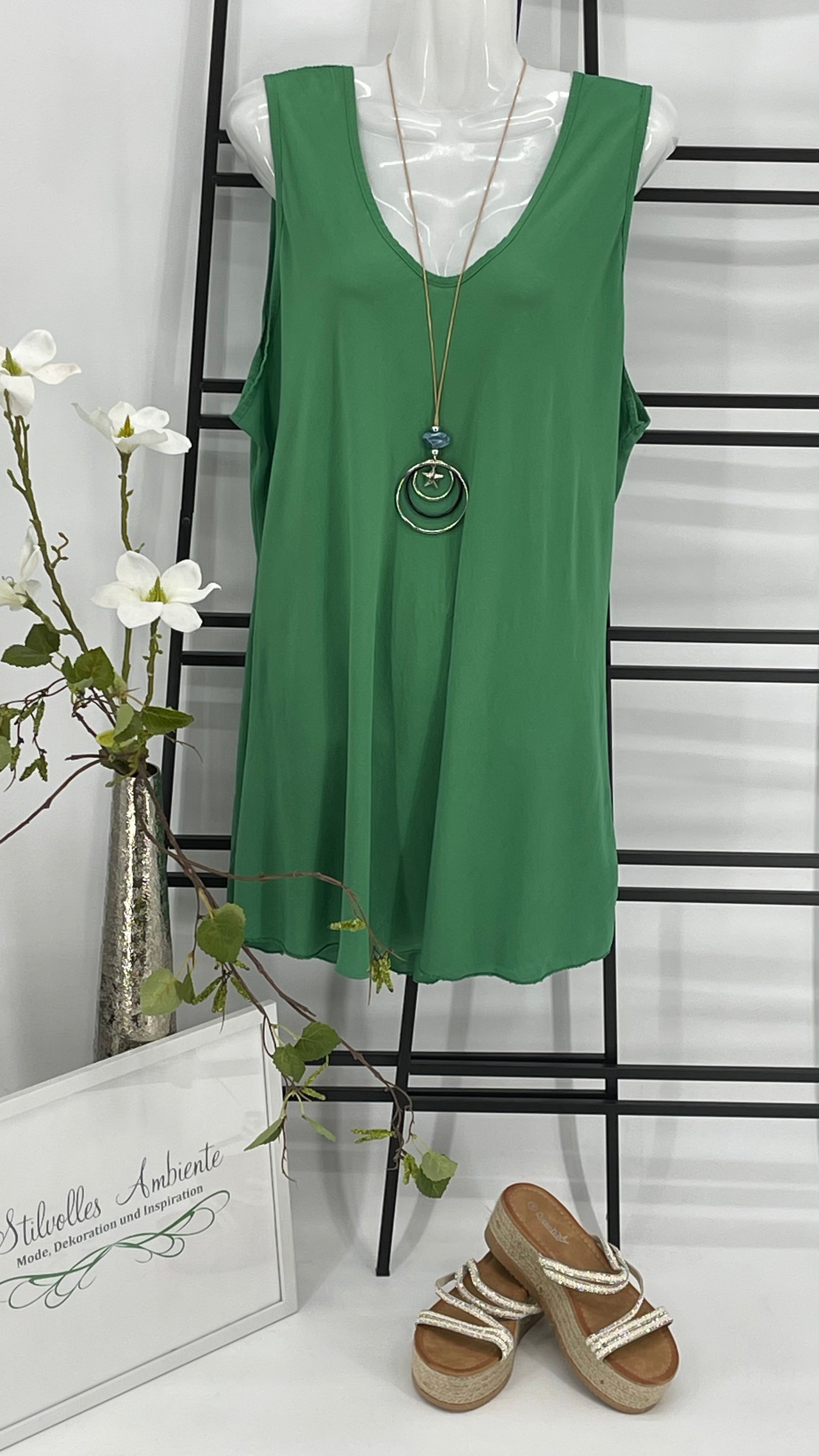 Top - Blusentop mit Kette „Franzi“ Einheitsgrösse Gr. 36 - 44/46 in 8 Farben