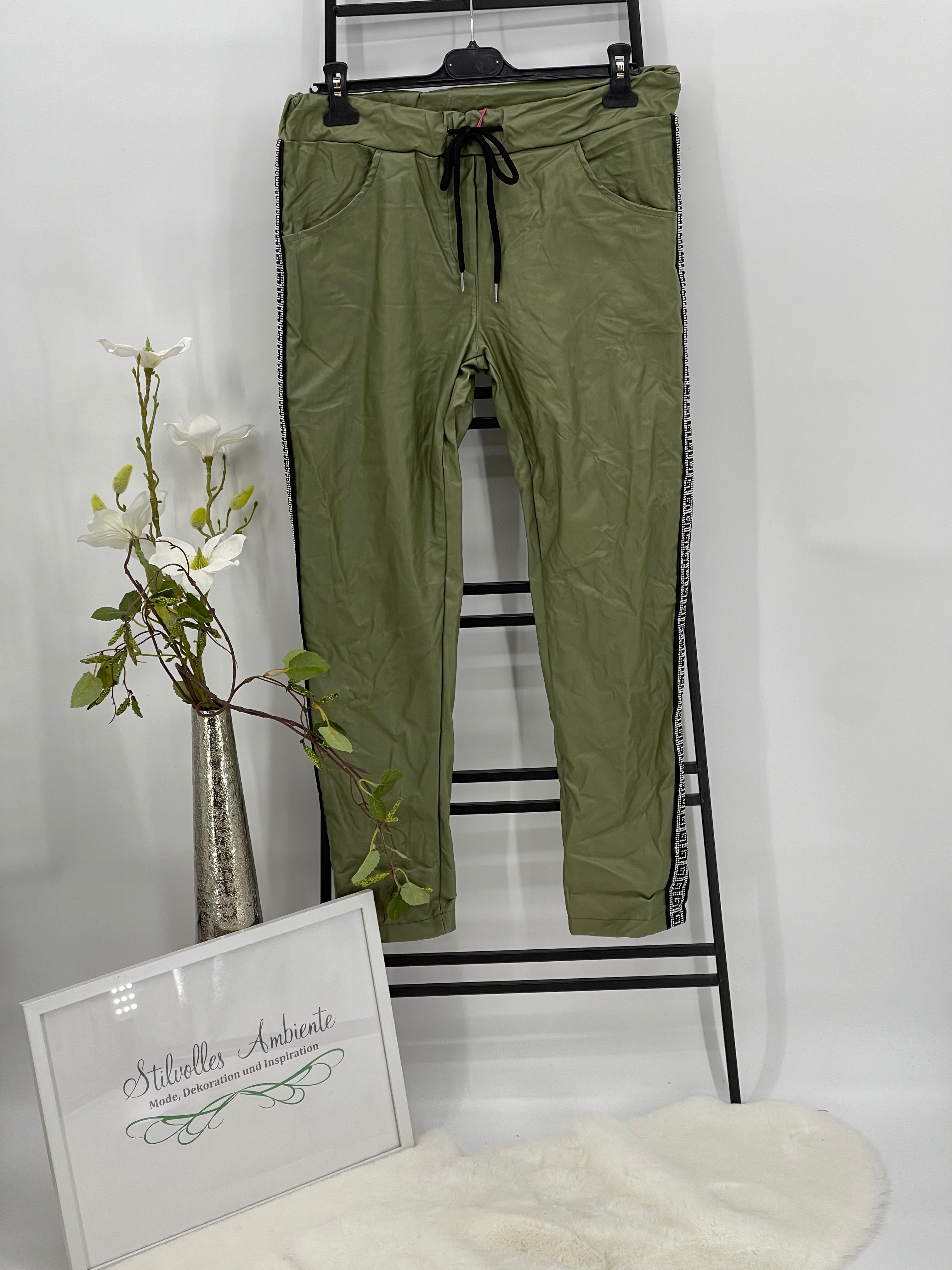 Jogpant „Lederimitat“ Einheitsgrösse Gr. 38 - 42 in 5 Farben