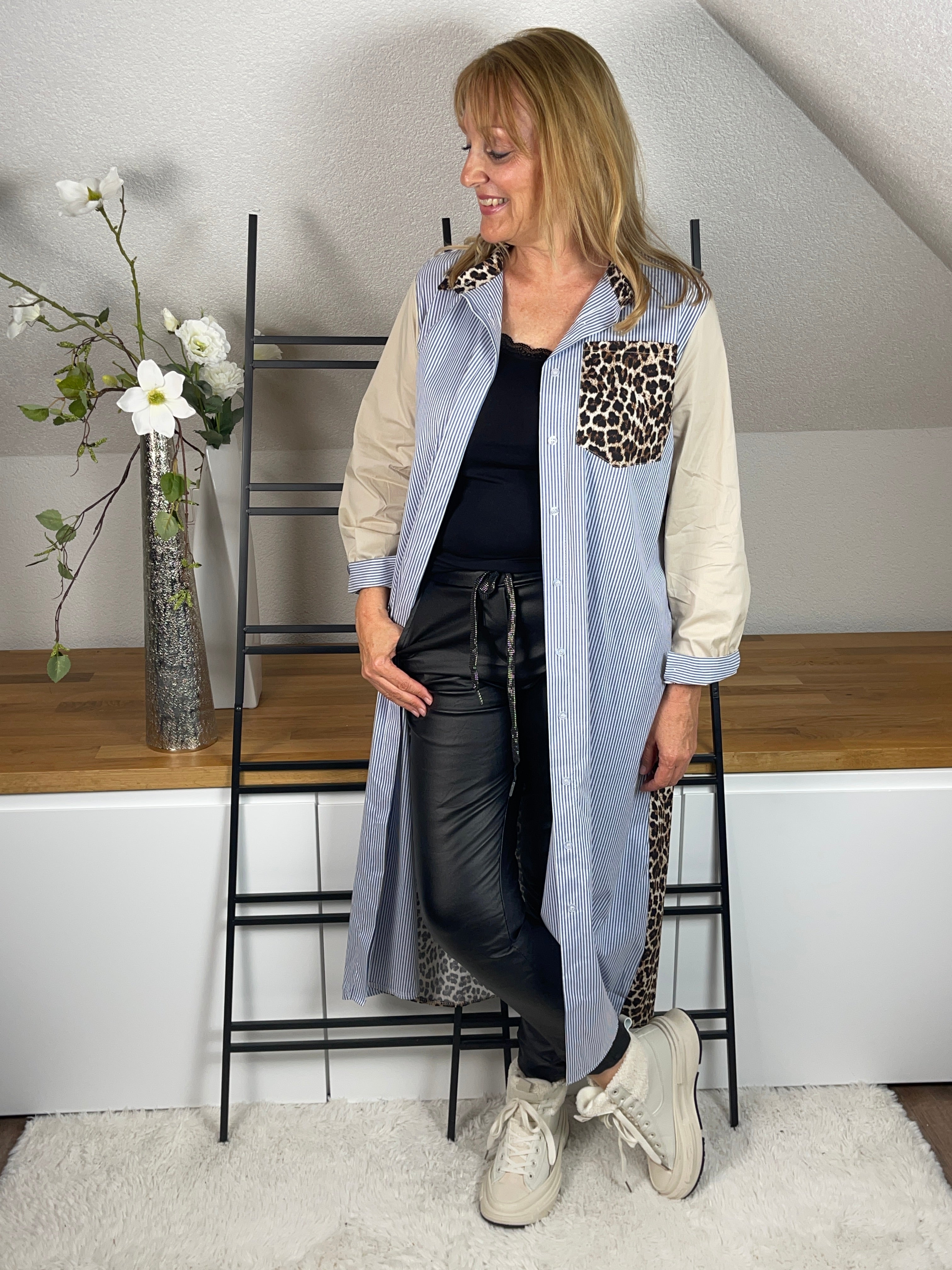 Long- Bluse - Kleid „Best“ Einheitsgrösse Gr. 38 - 44