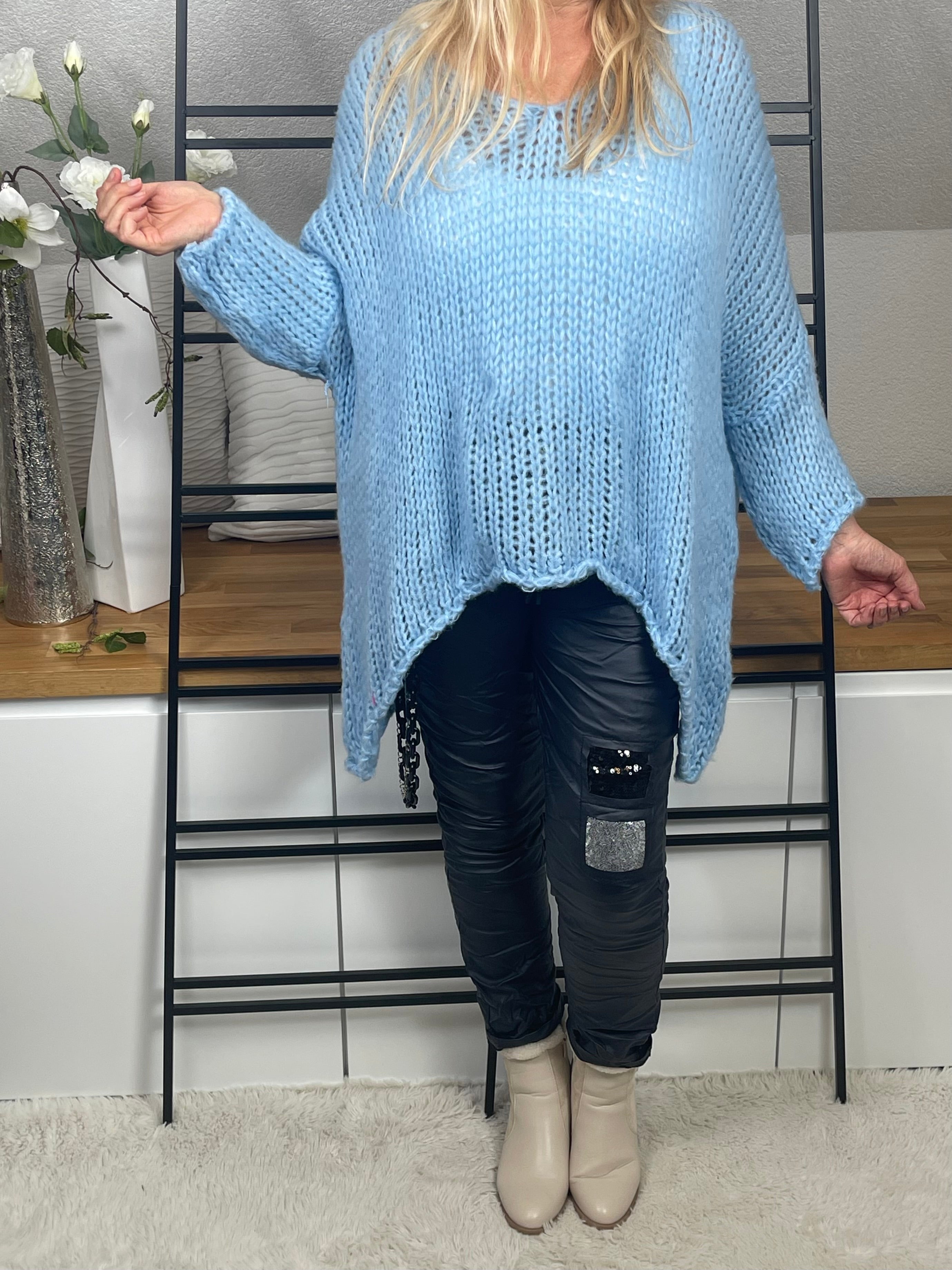 Damen - Pullover „Flauschi“ Einheitsgrösse Gr. 38 - 48 + in vielen Farben