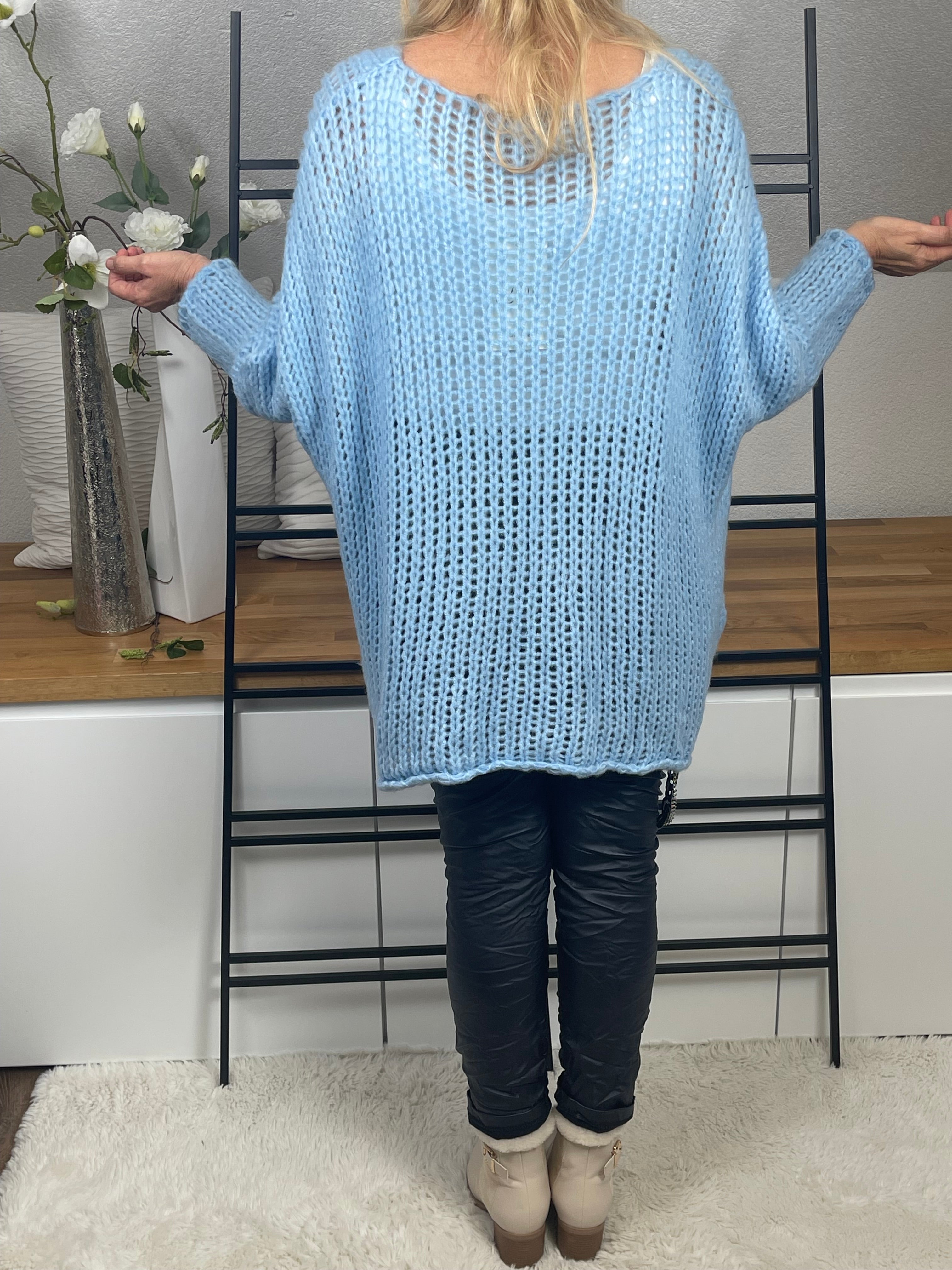 Damen - Pullover „Flauschi“ Einheitsgrösse Gr. 38 - 48 + in vielen Farben