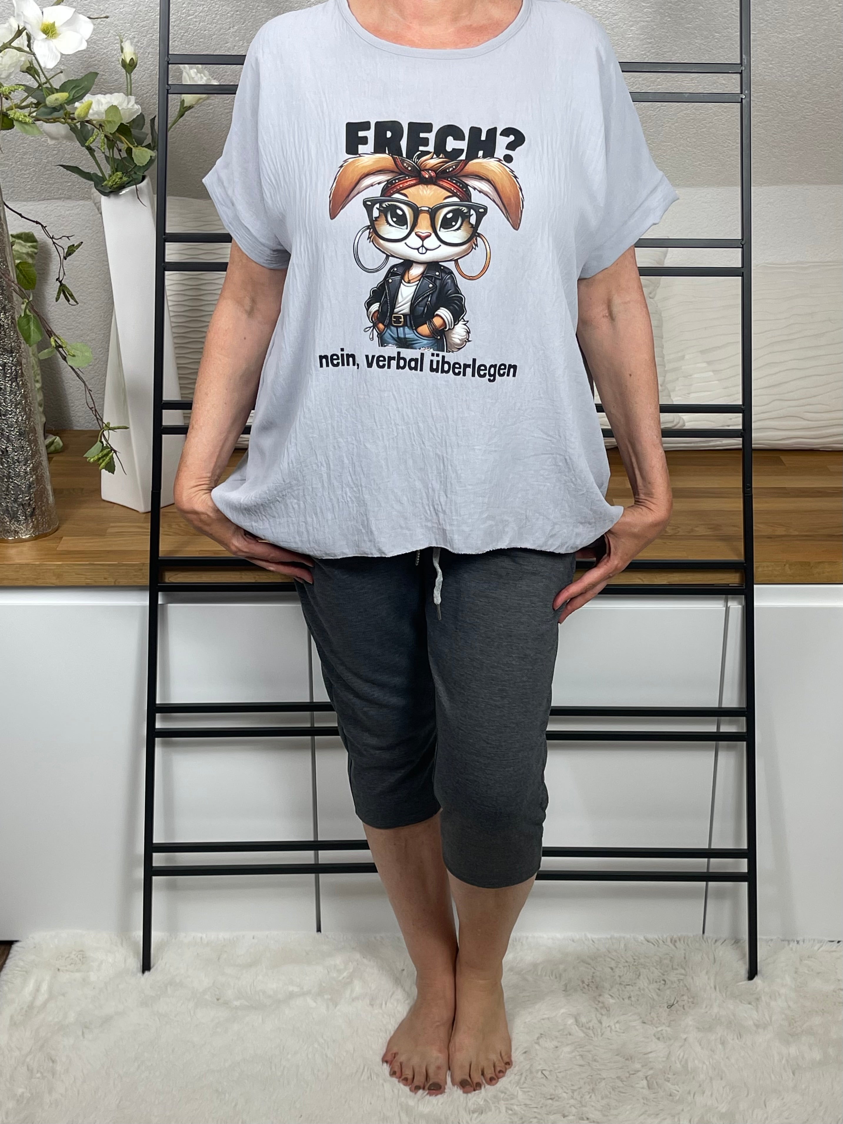 Damen Tunika - Shirt „…“ Einheitsgröße Gr. 38 - 44 in 5 Farben