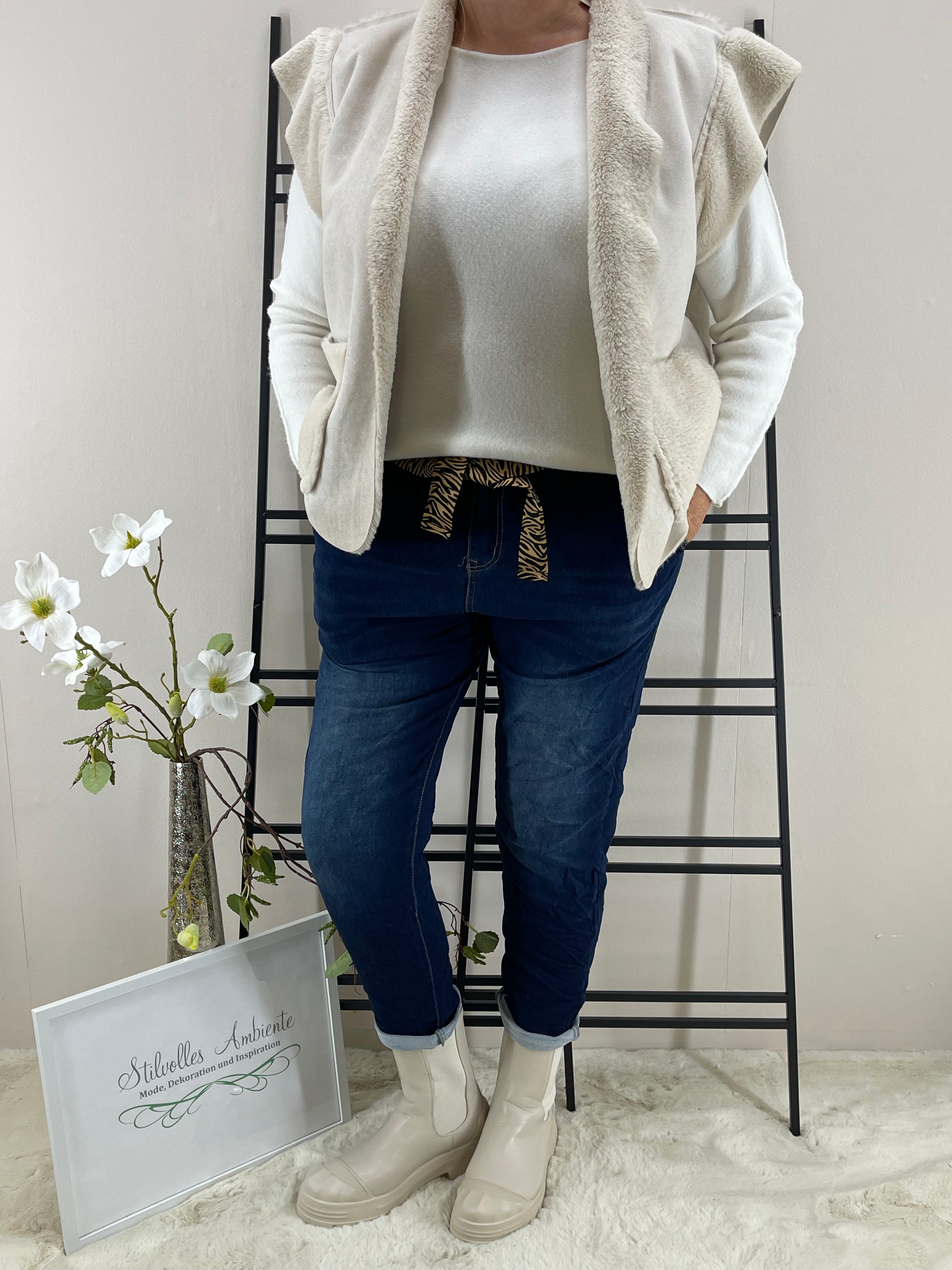 Jacke „Kunstfell - Wildlederoptik“ Einheitsgrösse Gr. 36 - 42