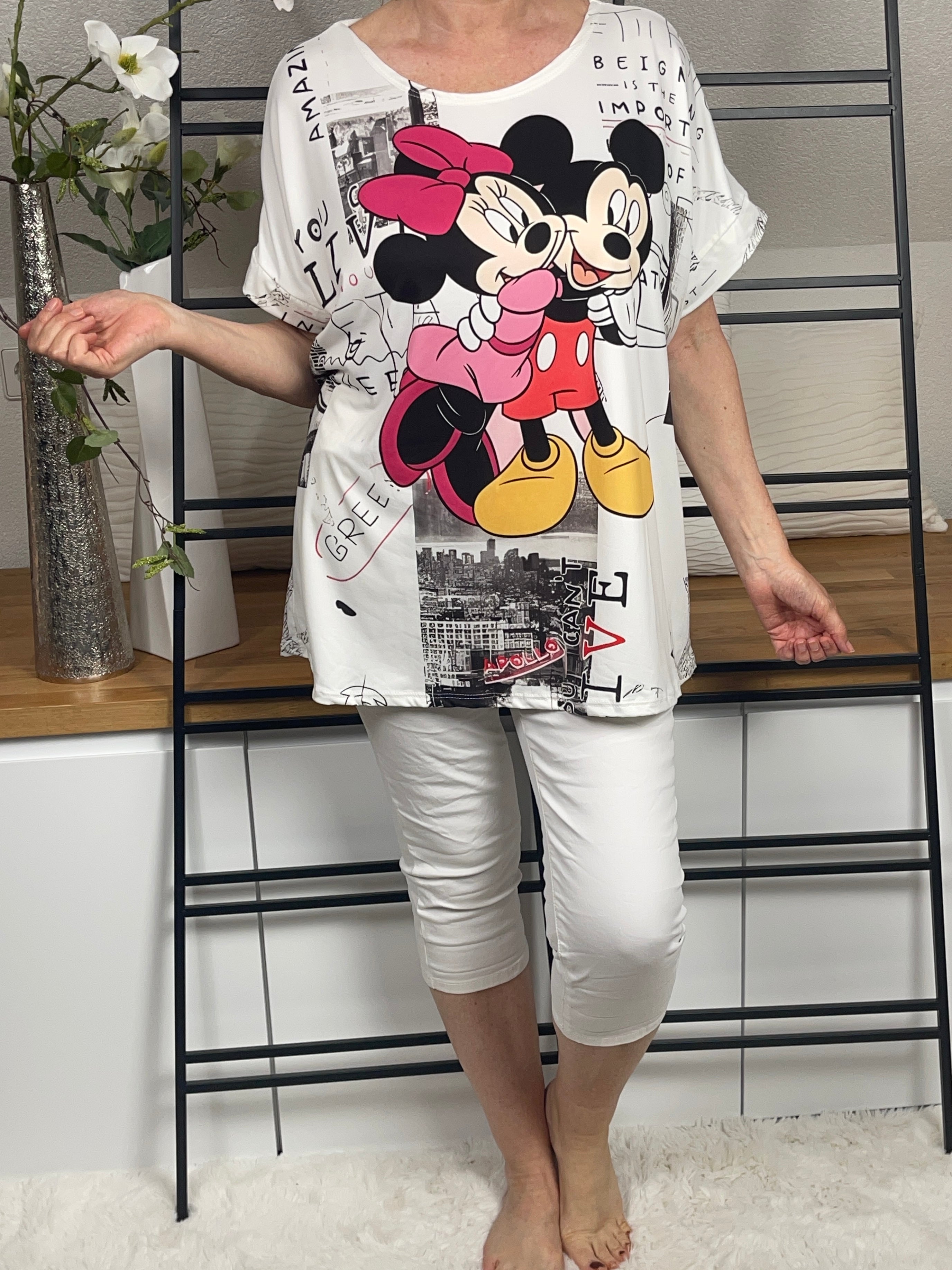 Damen - T - Shirt „Mickey“ Einheitsgrösse Gr. 38 - 44
