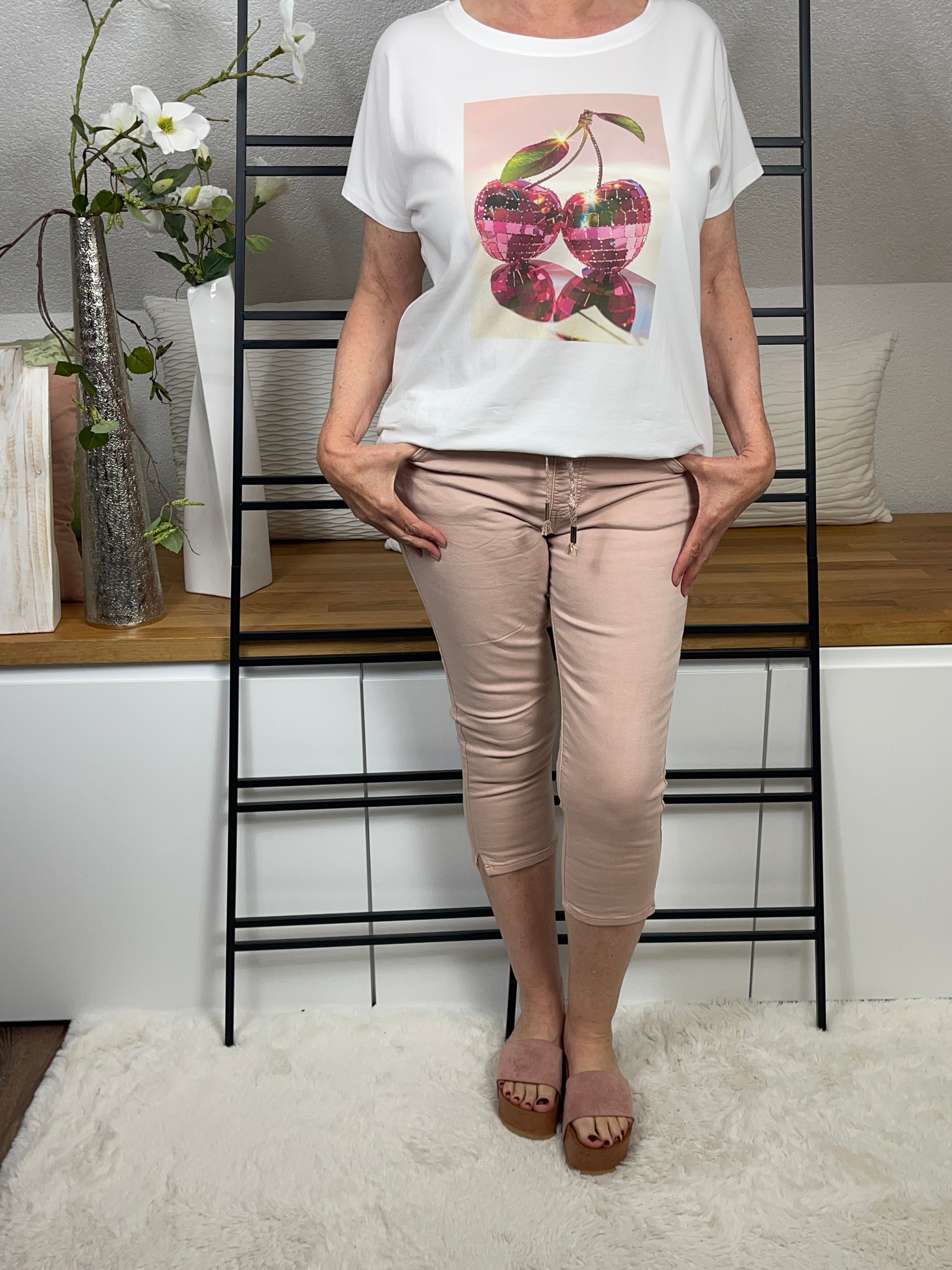 3/4 Jeans mit Kordel Gr. 36 - 44