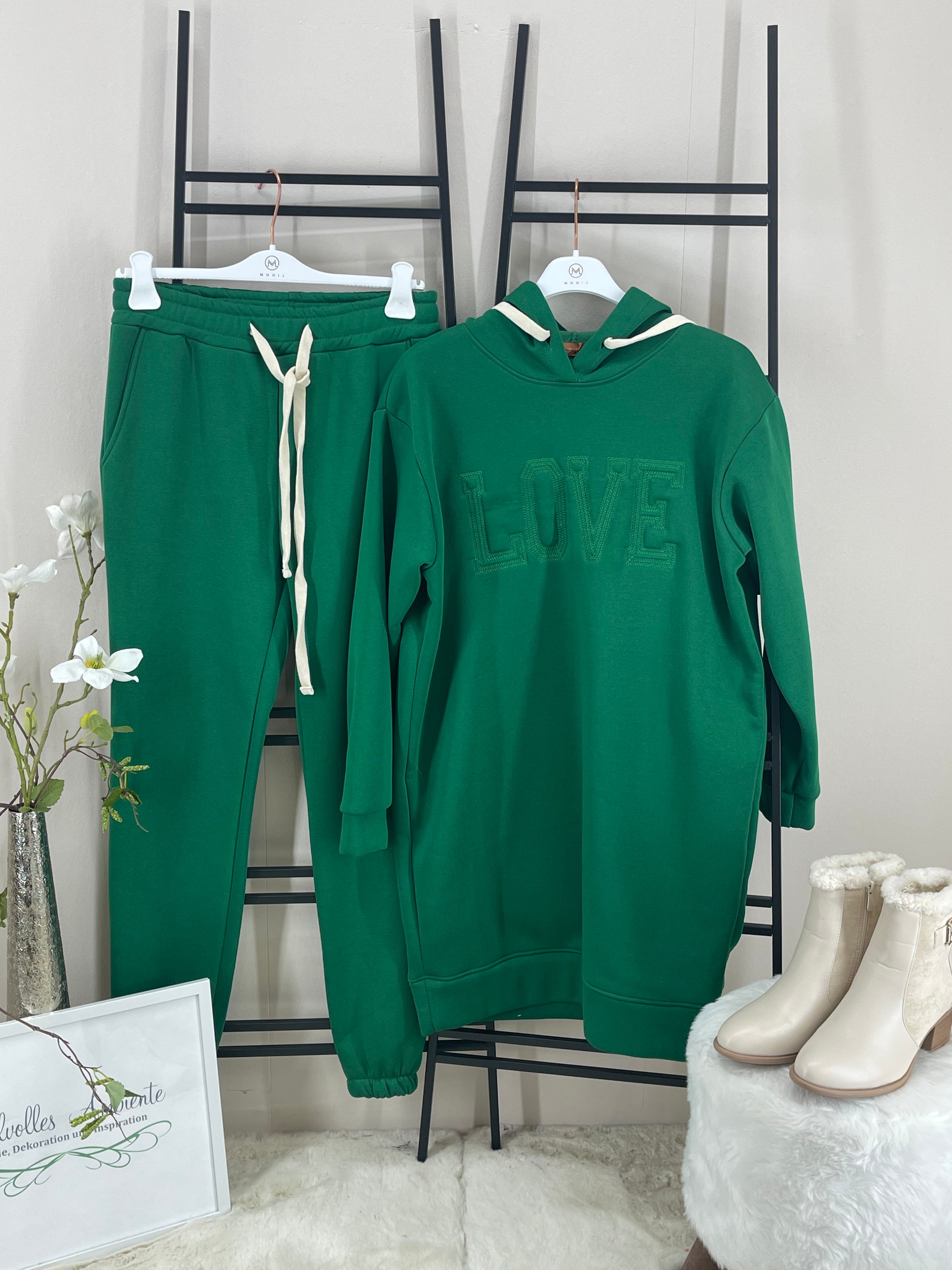 Hoodie - Kleid „Love“ Einheitsgrösse Gr. 36 - 42