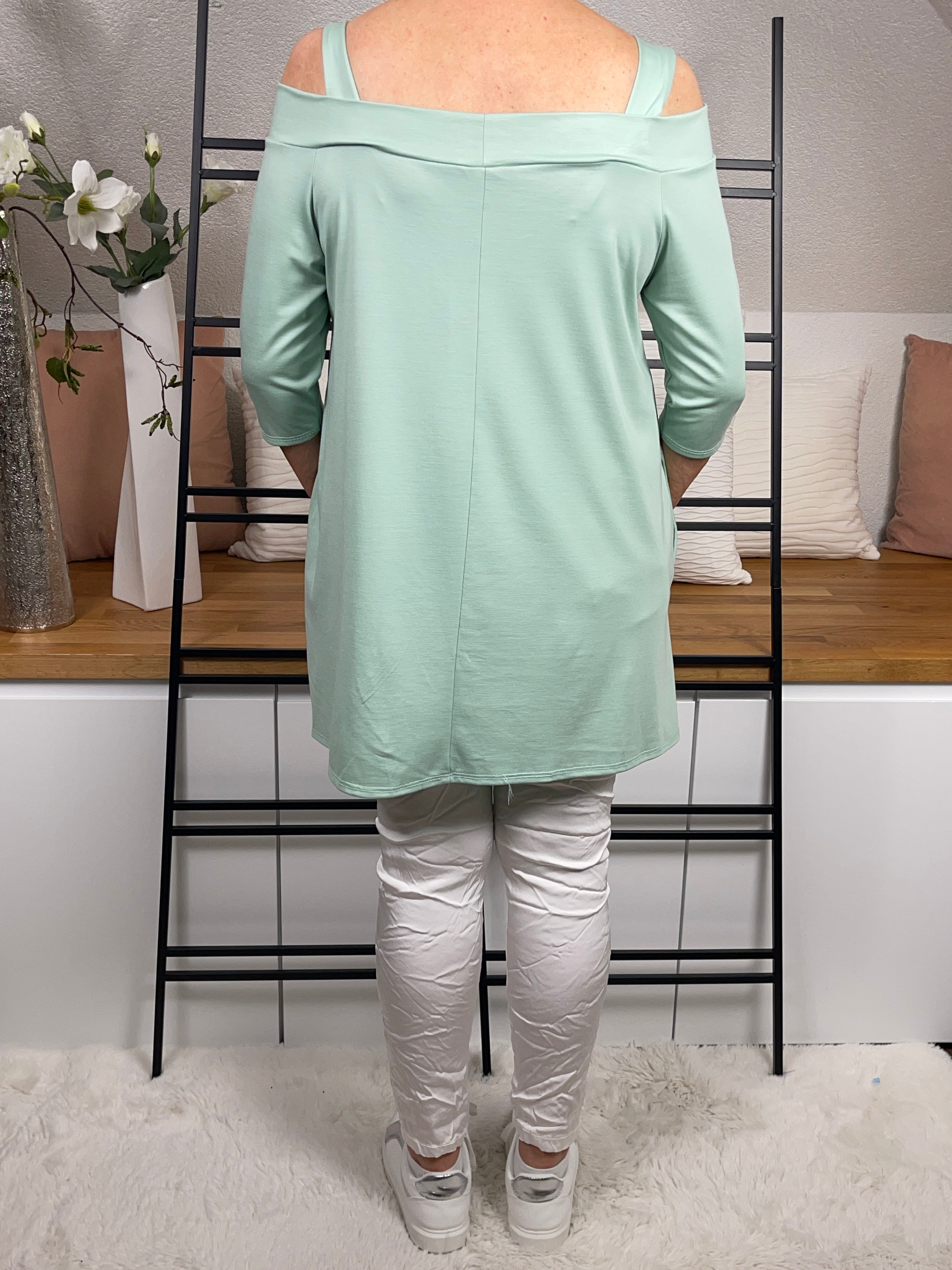Damen Tunika - Shirt Einheitsgrösse Gr. 36 - 40 in 3 Farben