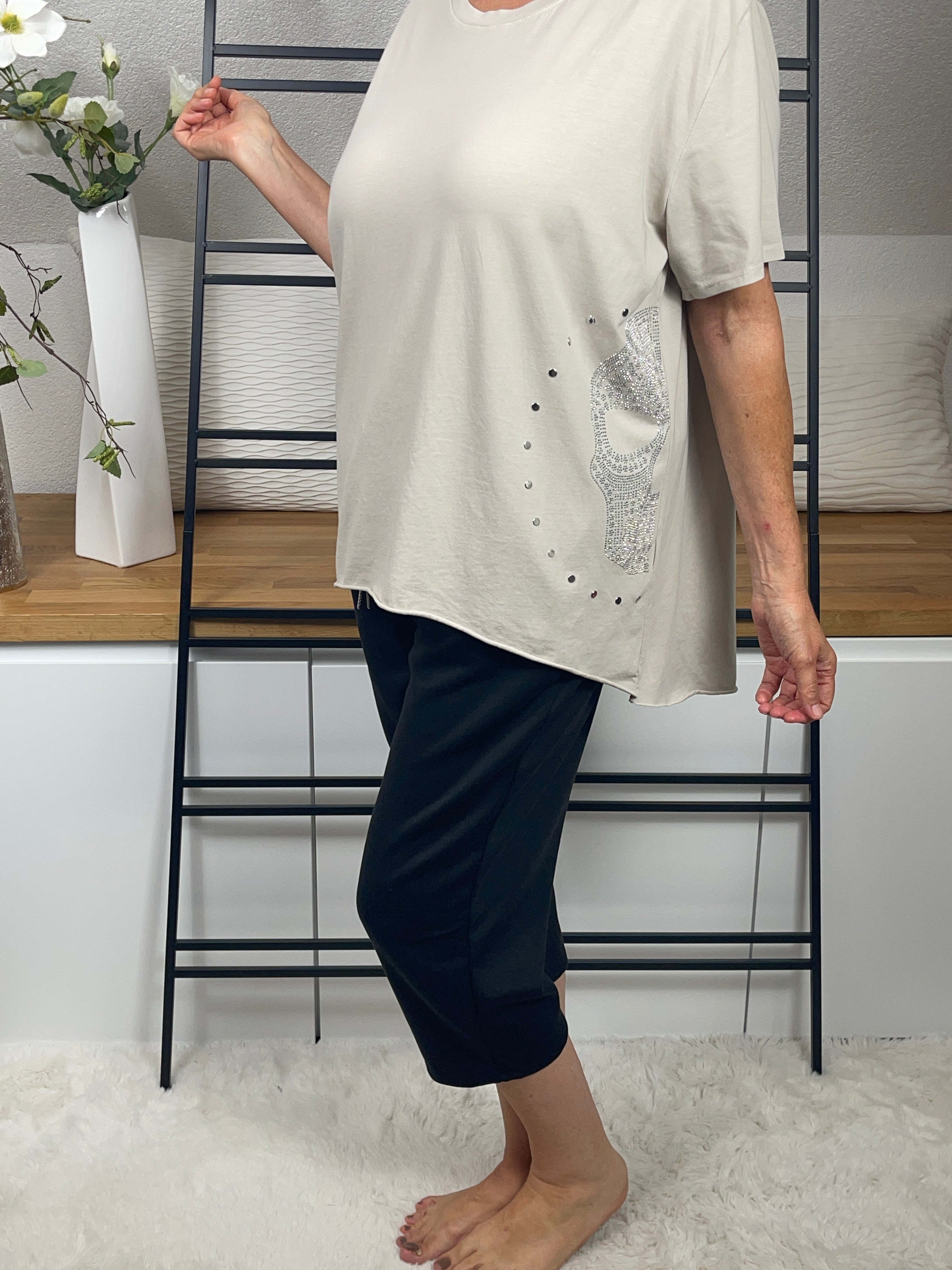 Damen T - Shirt „Skull“ Gr. 40 - 44 in 2 Farben