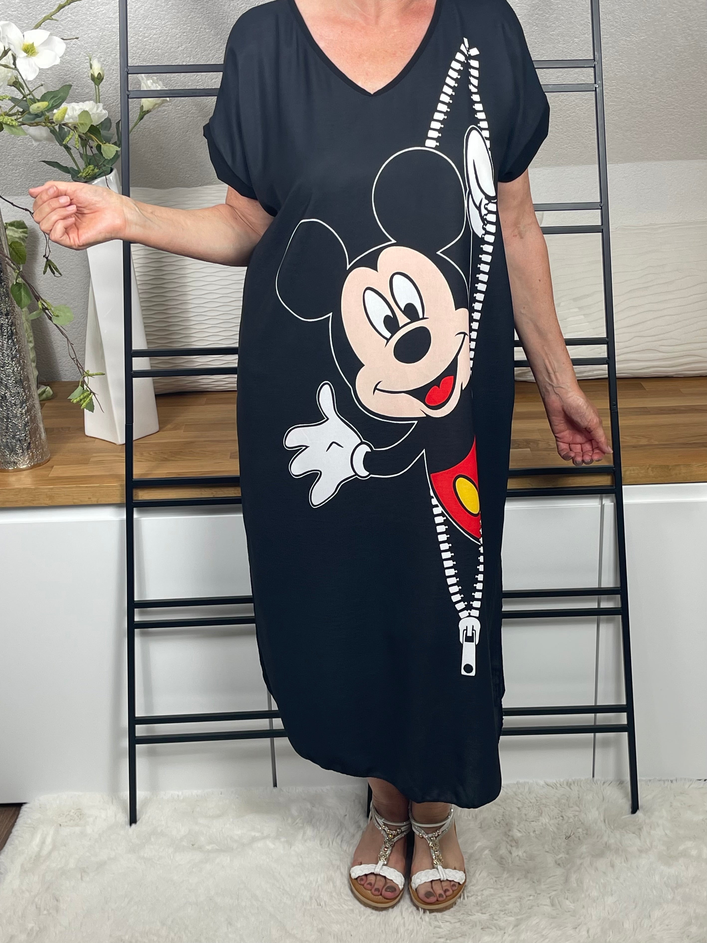 Damen - Kleid „Mickey“ Einheitsgrösse Gr. 42 - 46 in 4 Farben