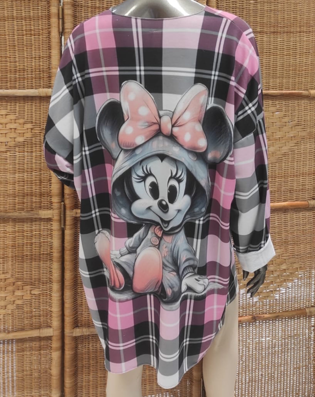 Damen -Maxi - Pullover „Mickey - Minney - Mouse“ Einheitsgrösse Gr. 44 - 50 in 4 Varianten