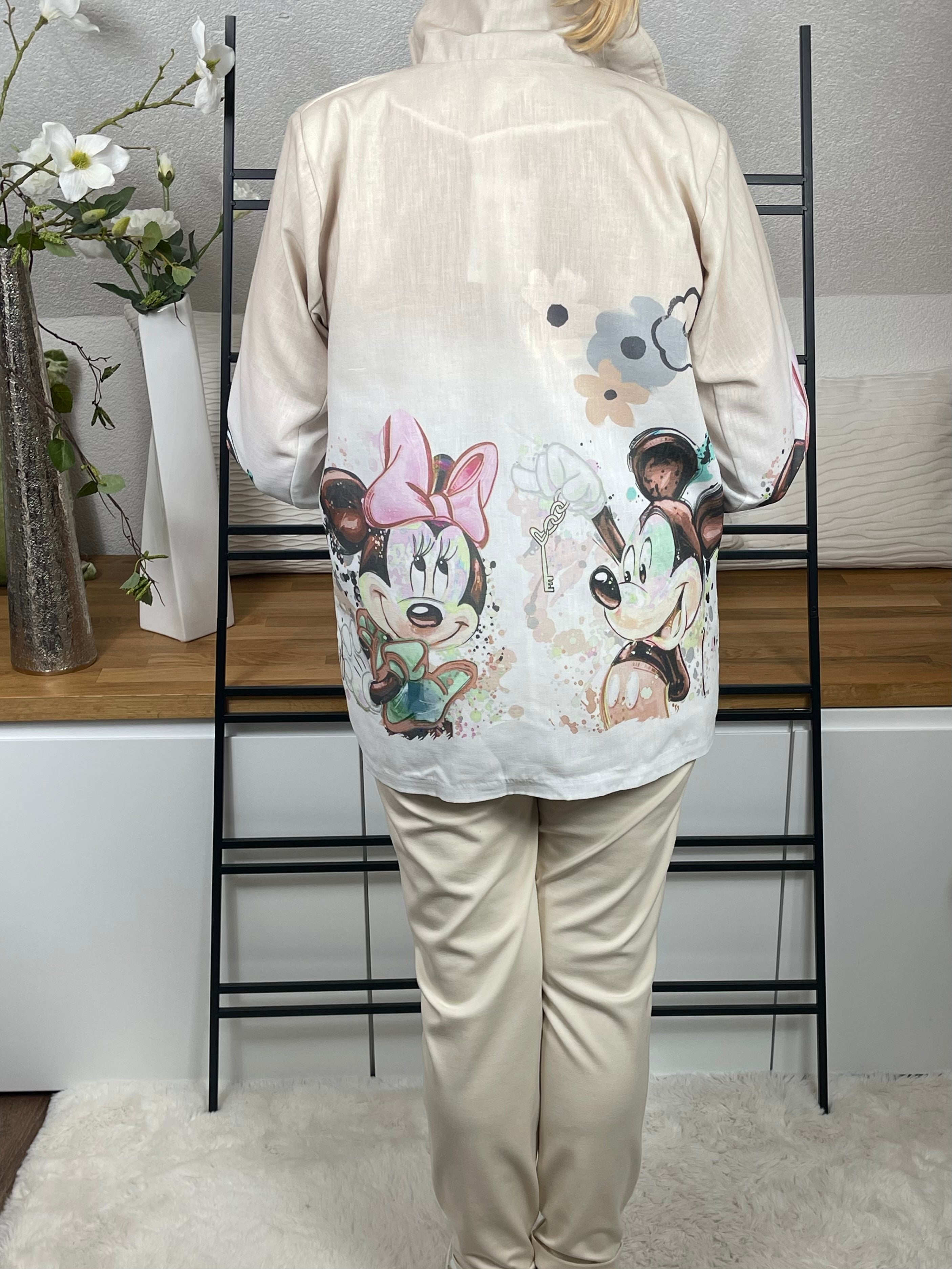 Hochwertiger Damen Blazer „Mickey und Minney“ Einheitsgröße Gr. 38 - 44 in 2 Farben