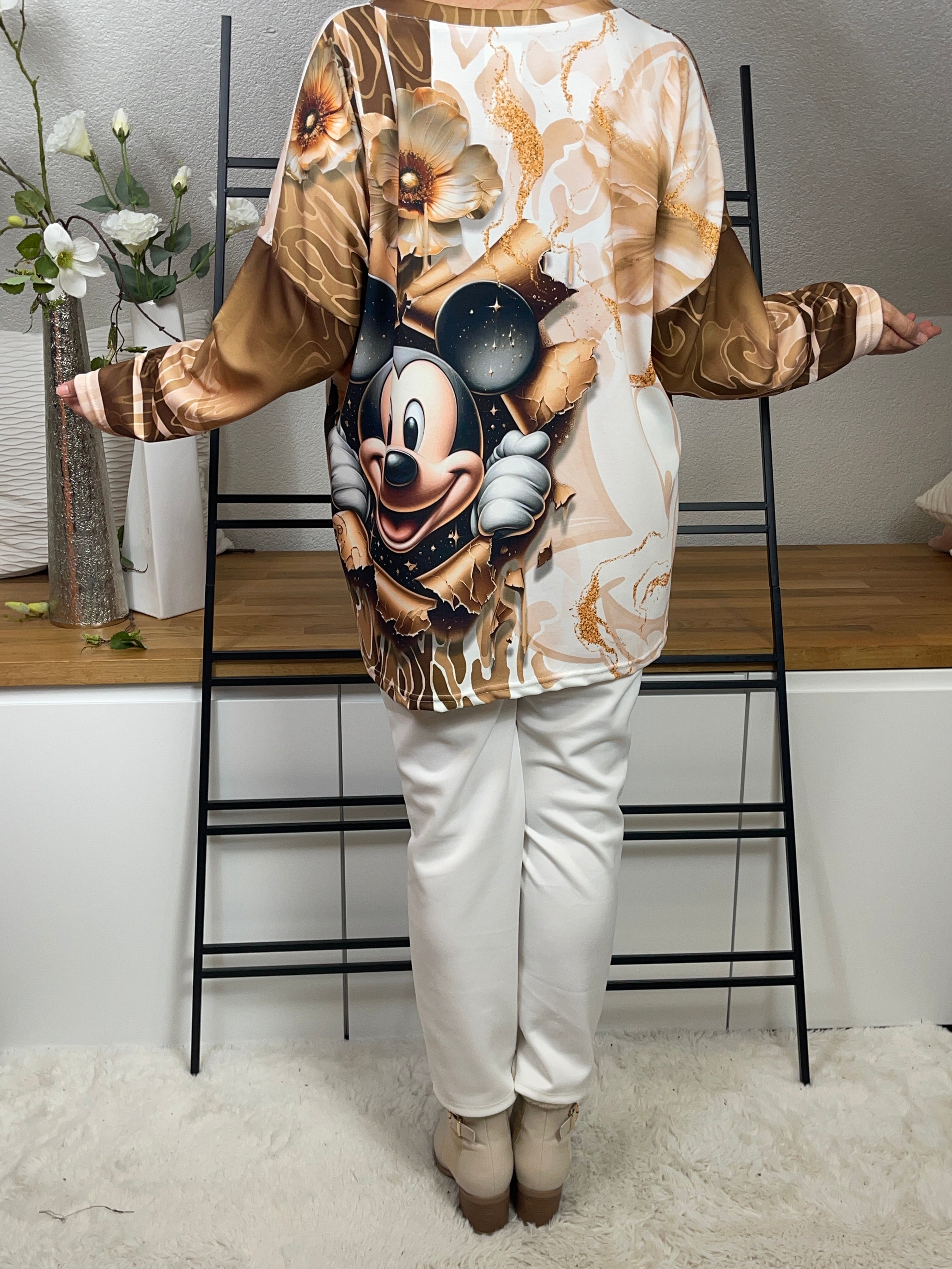 Damen -Pullover „Mickey Mouse“ Einheitsgrösse Gr. 42 - 48 in 2 Farben