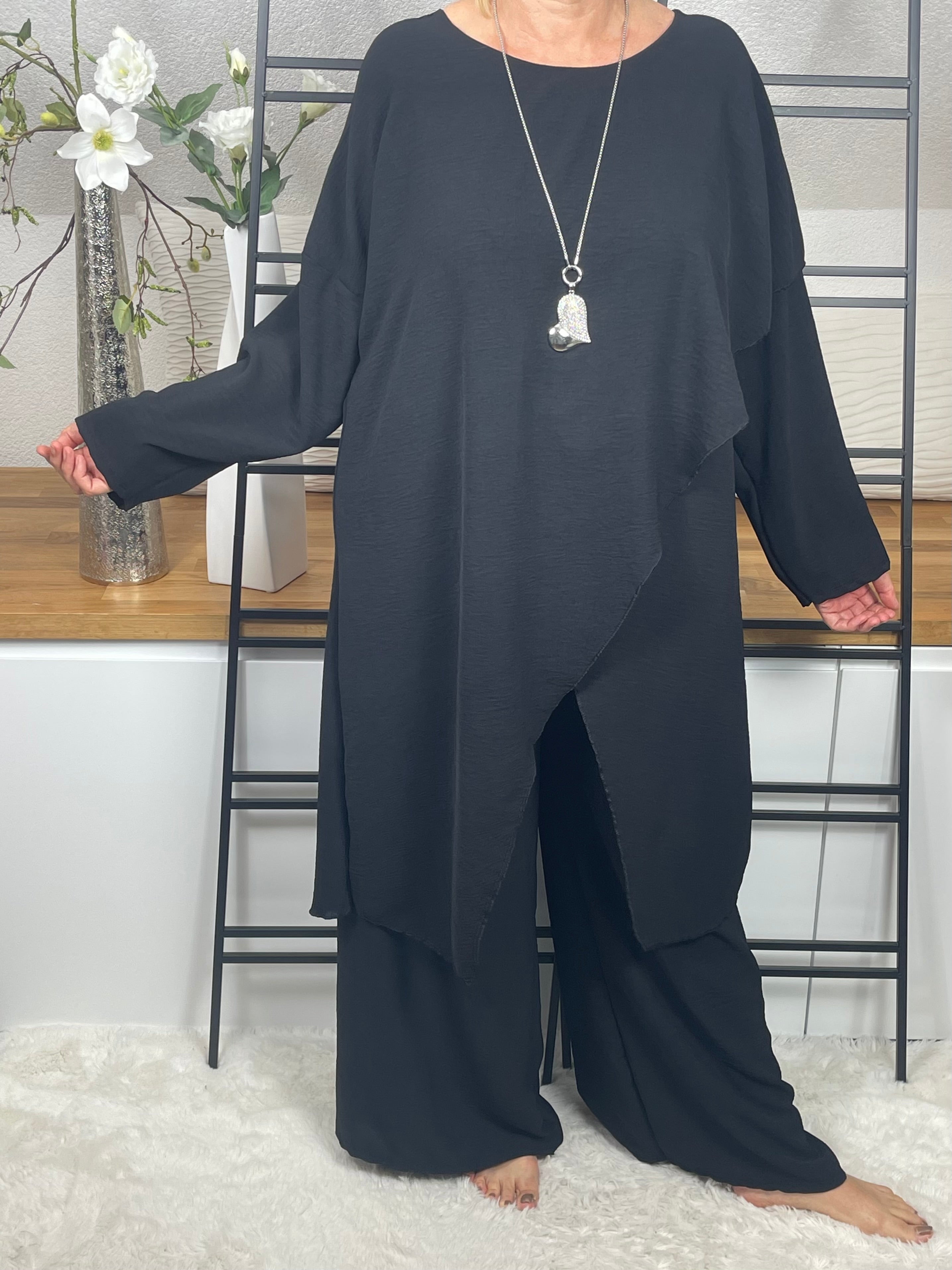 Elegante Damen - Jogpant Einheitsgröße Gr. 44 - 50 in 2 Farben
