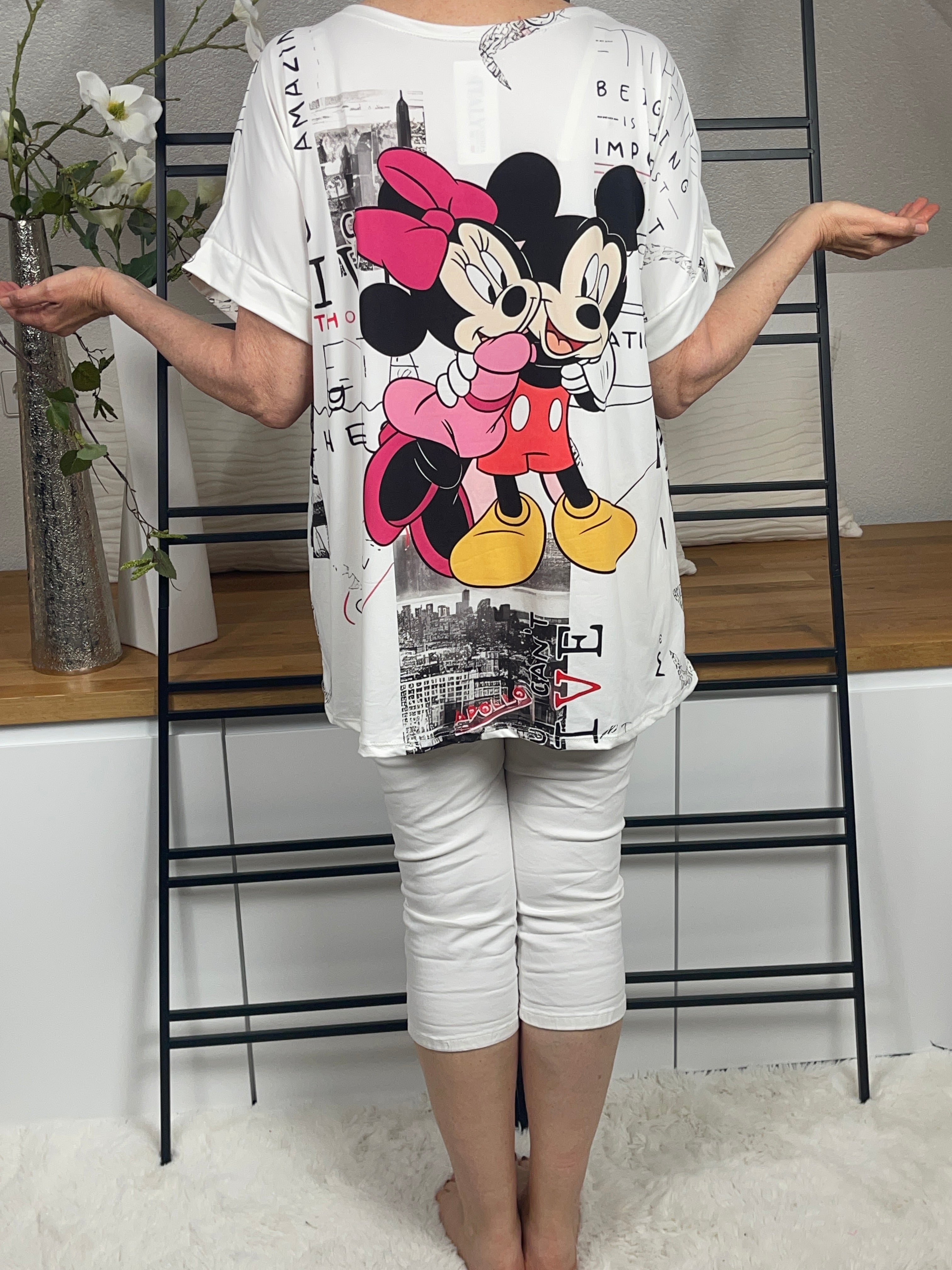 Damen - T - Shirt „Mickey“ Einheitsgrösse Gr. 38 - 44