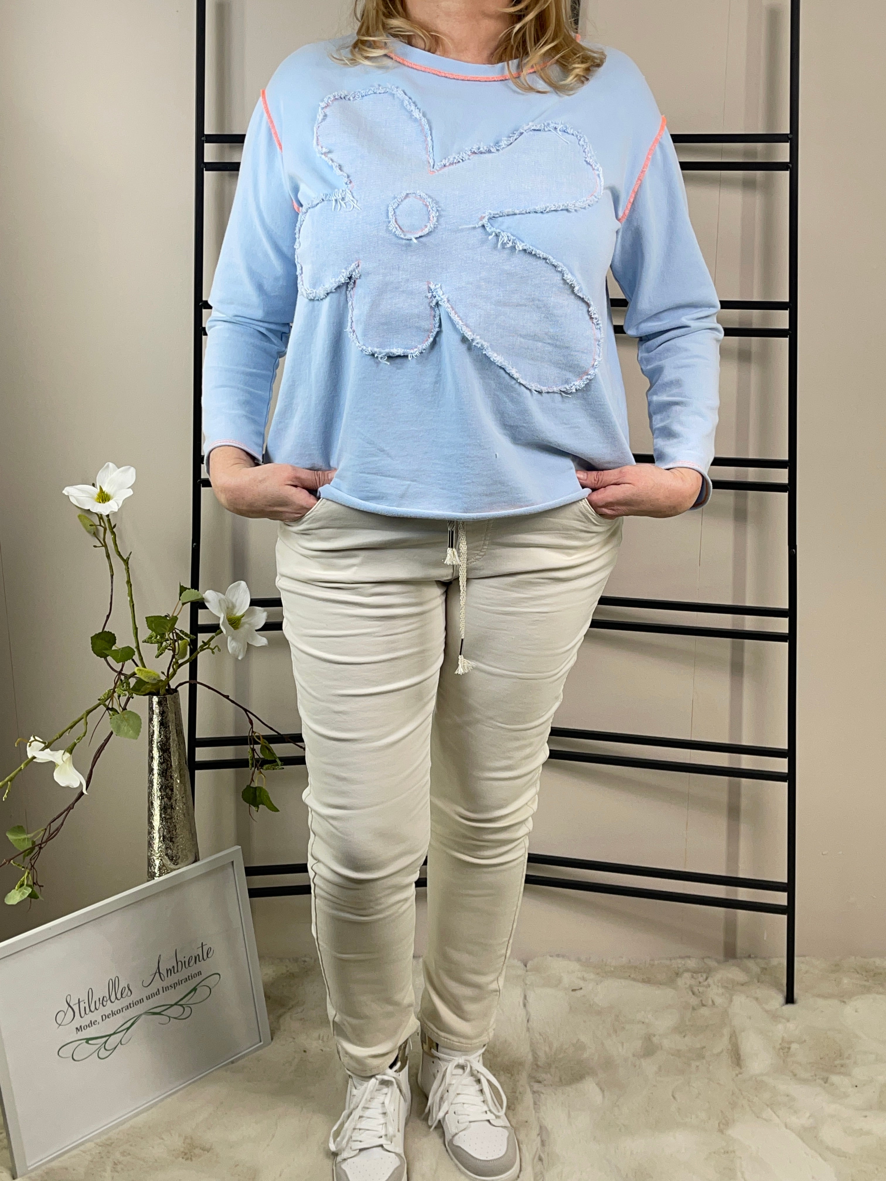 Pullover „Blüte“ Einheitsgrösse Gr. 36 - 42