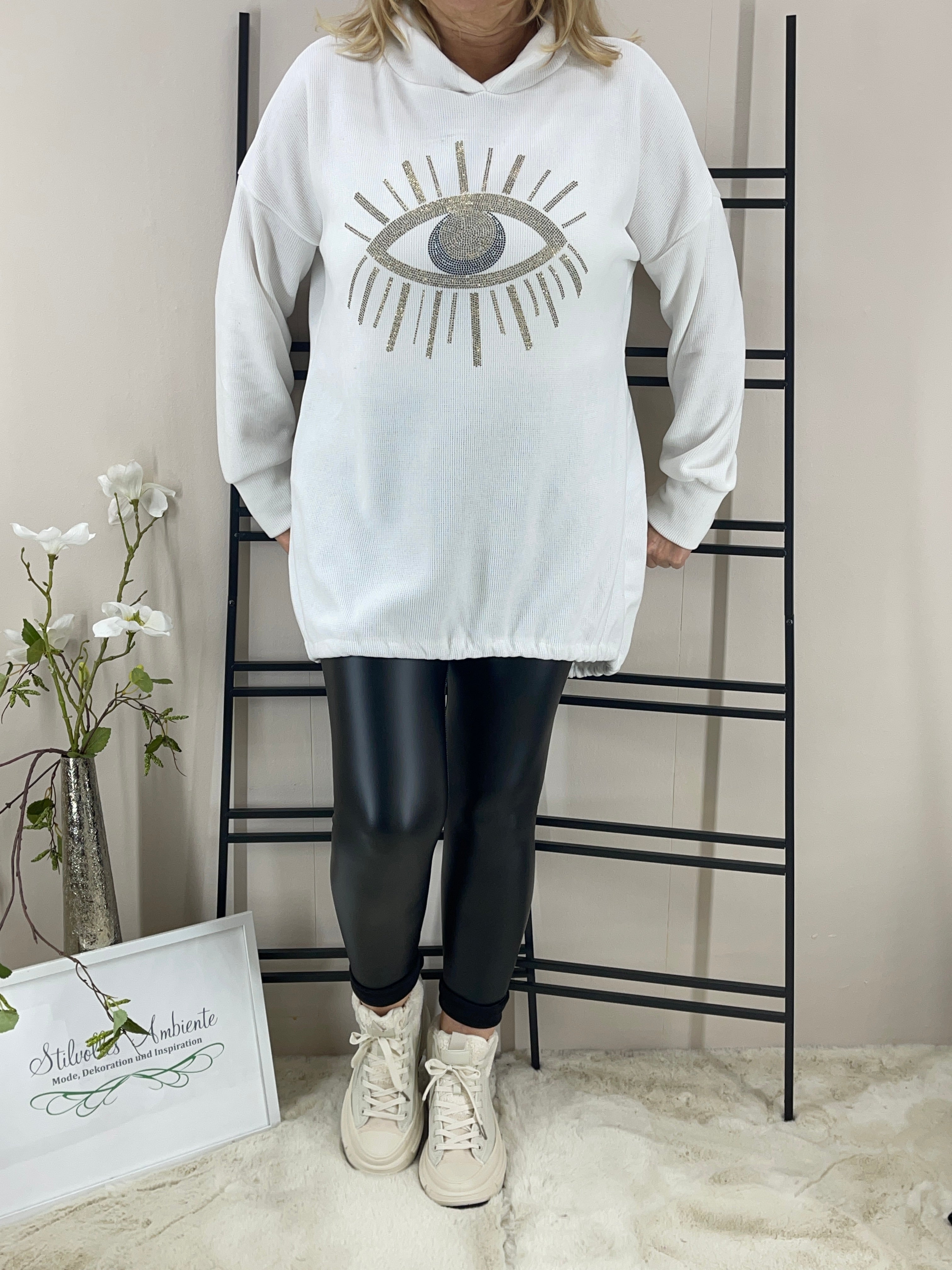 Hoodie „Äuglein“ Einheitsgrösse Gr. 36 - 48