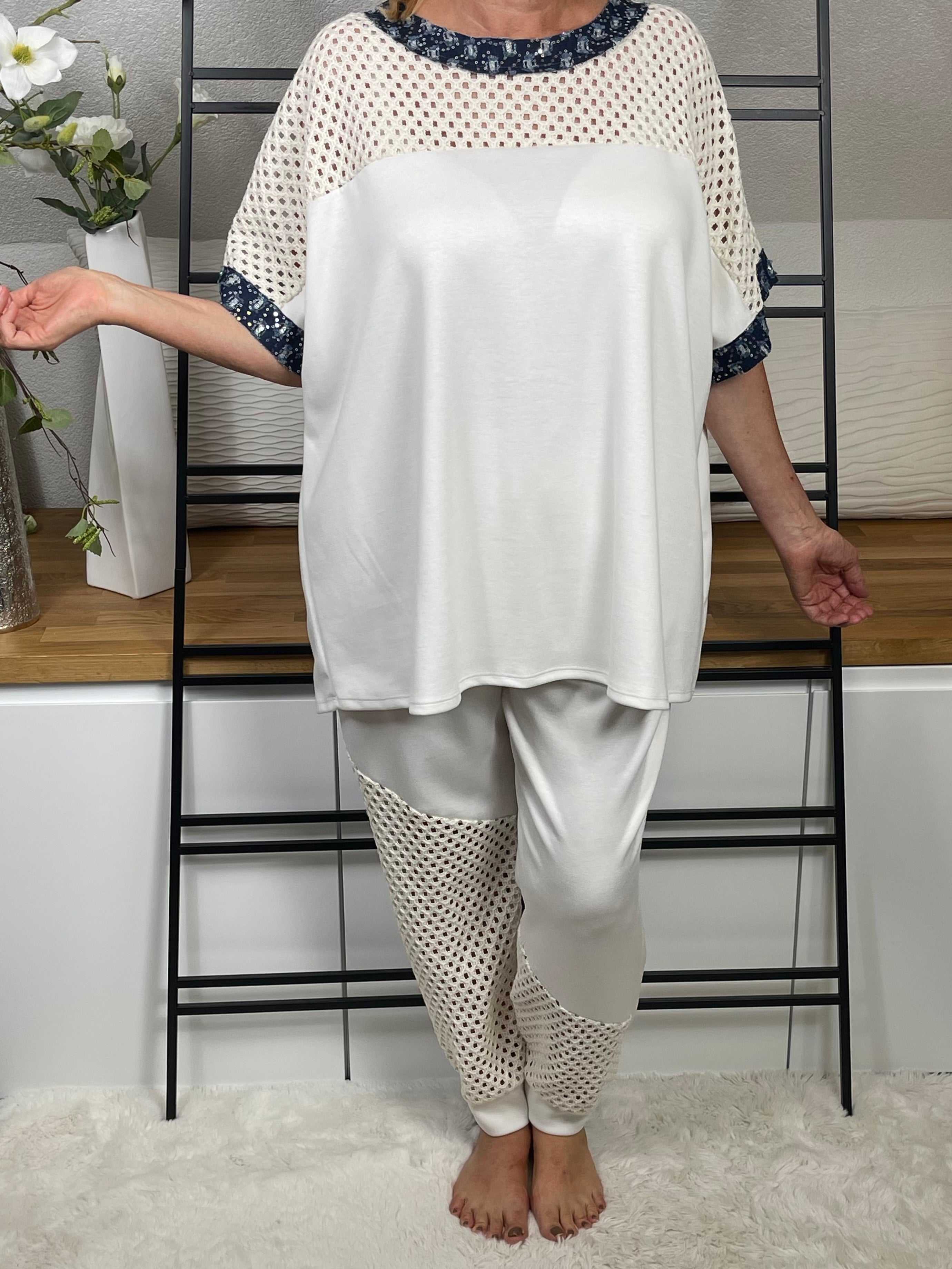 Damen Jogpant „Fluffi - Elegance“ Einheitsgrösse Gr. 42/44 - 50/52 in 2 Varianten