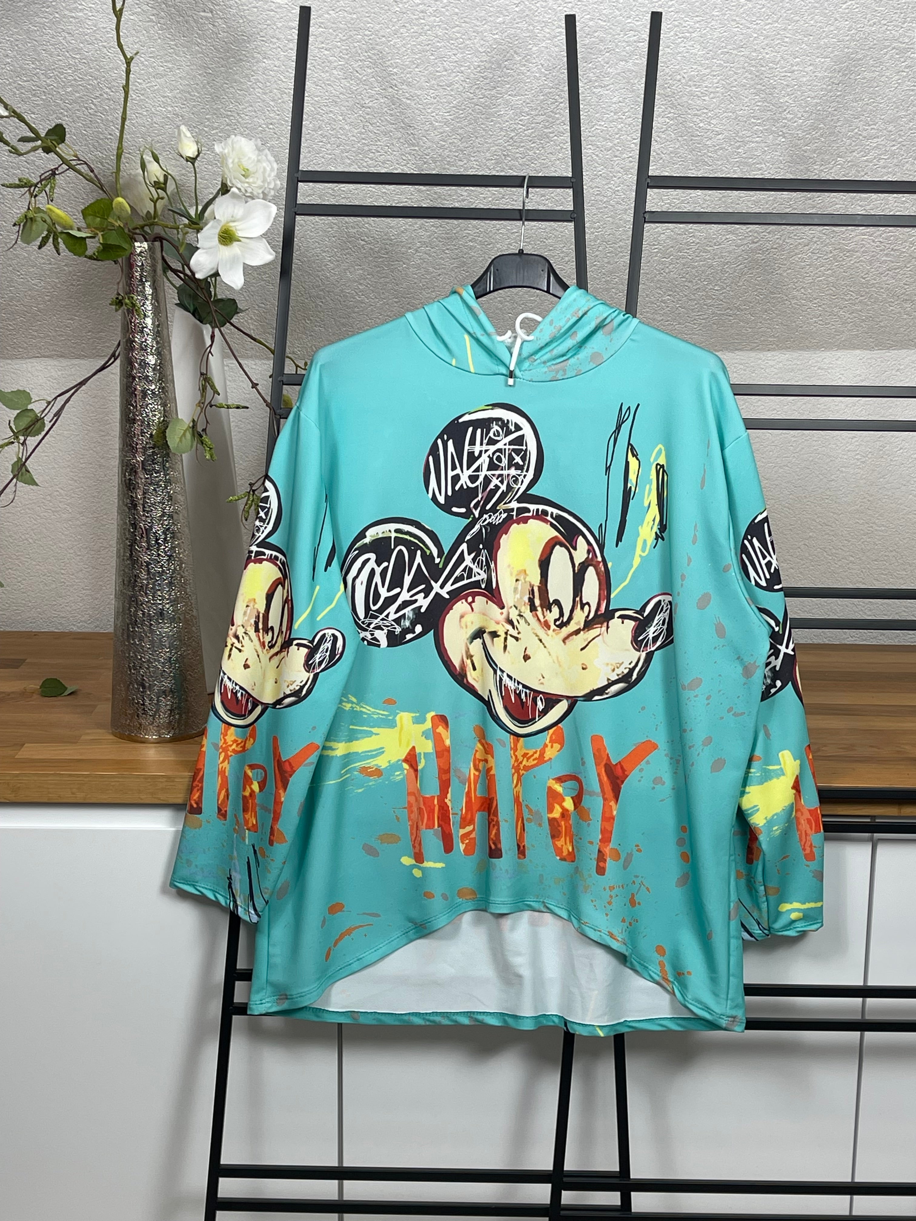Damen - Hoodie „Mickey“ Einheitsgrösse Gr. 38 - 44 in 2 Farben