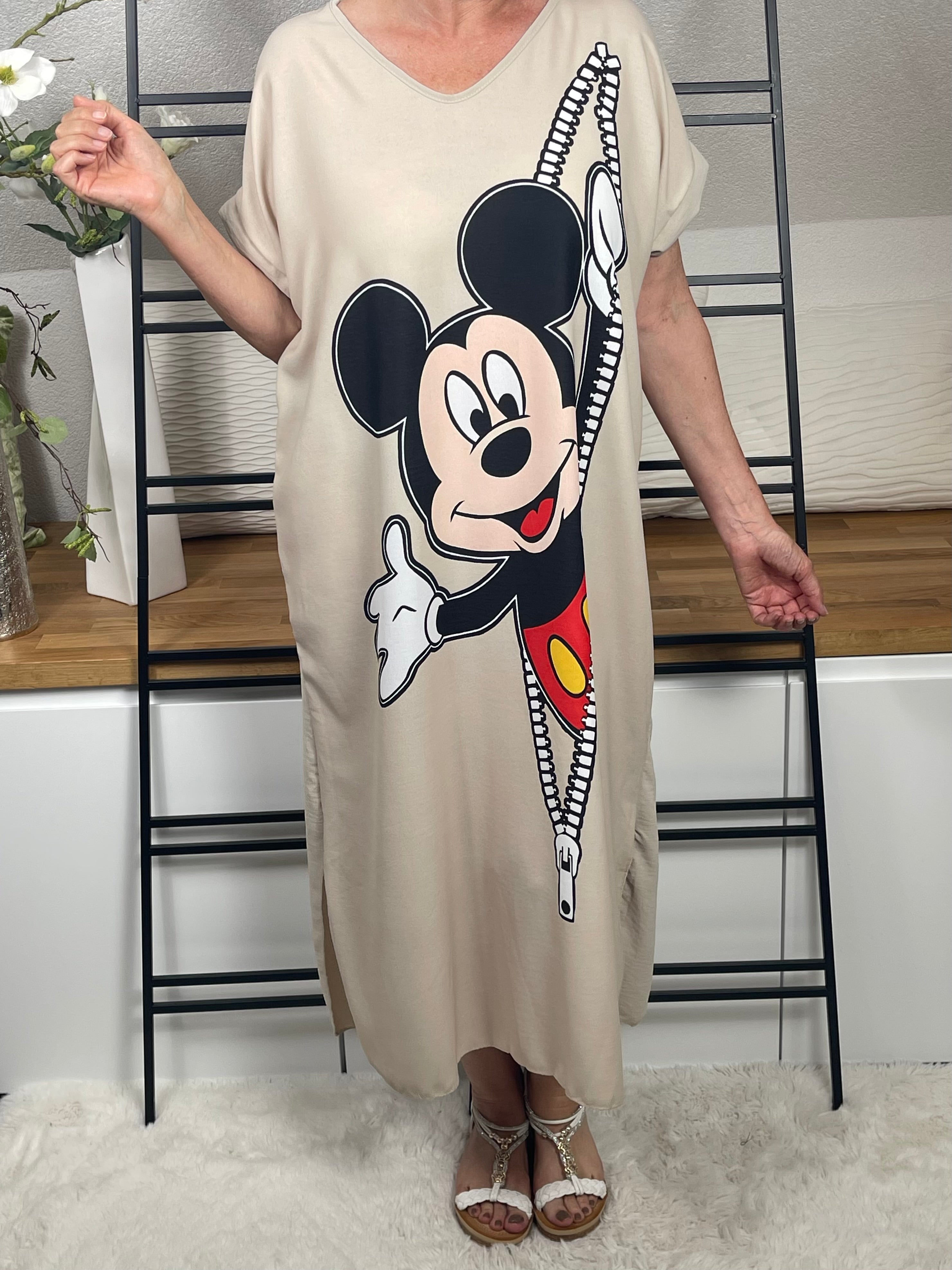 Damen - Kleid „Mickey“ Einheitsgrösse Gr. 42 - 46 in 4 Farben