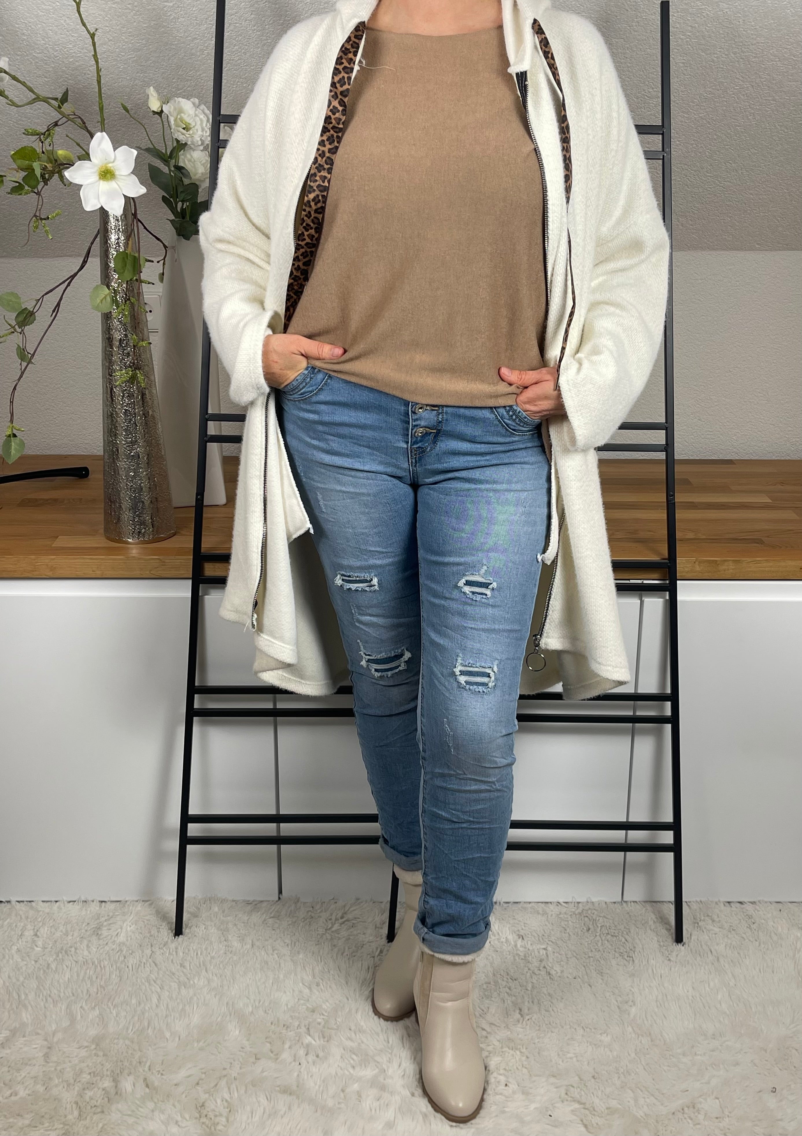 Pullover „Feinstrick - Basic“ Einheitsgrösse Gr. 36 - 44