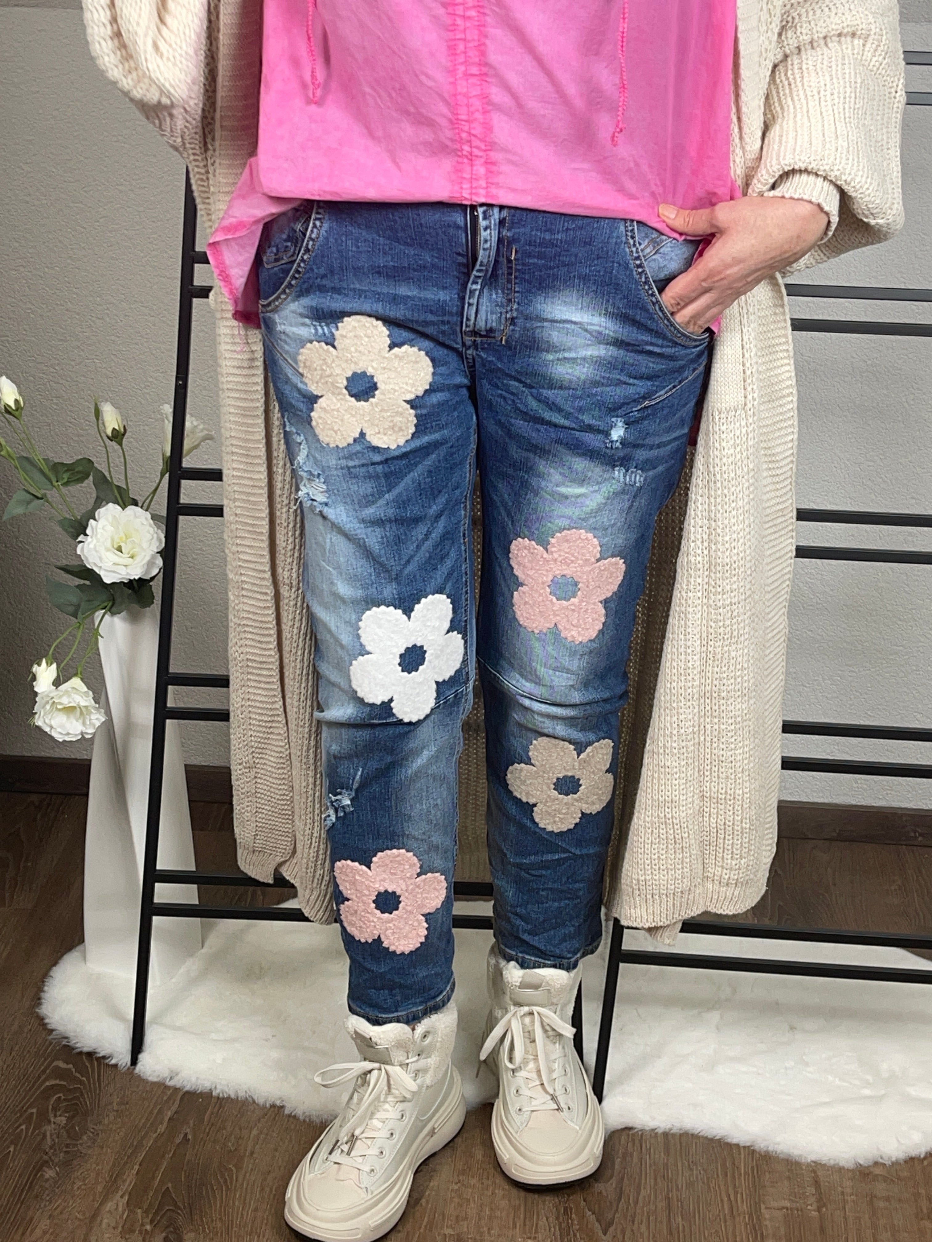 Jeans „Flower“ Gr. 36 - 42