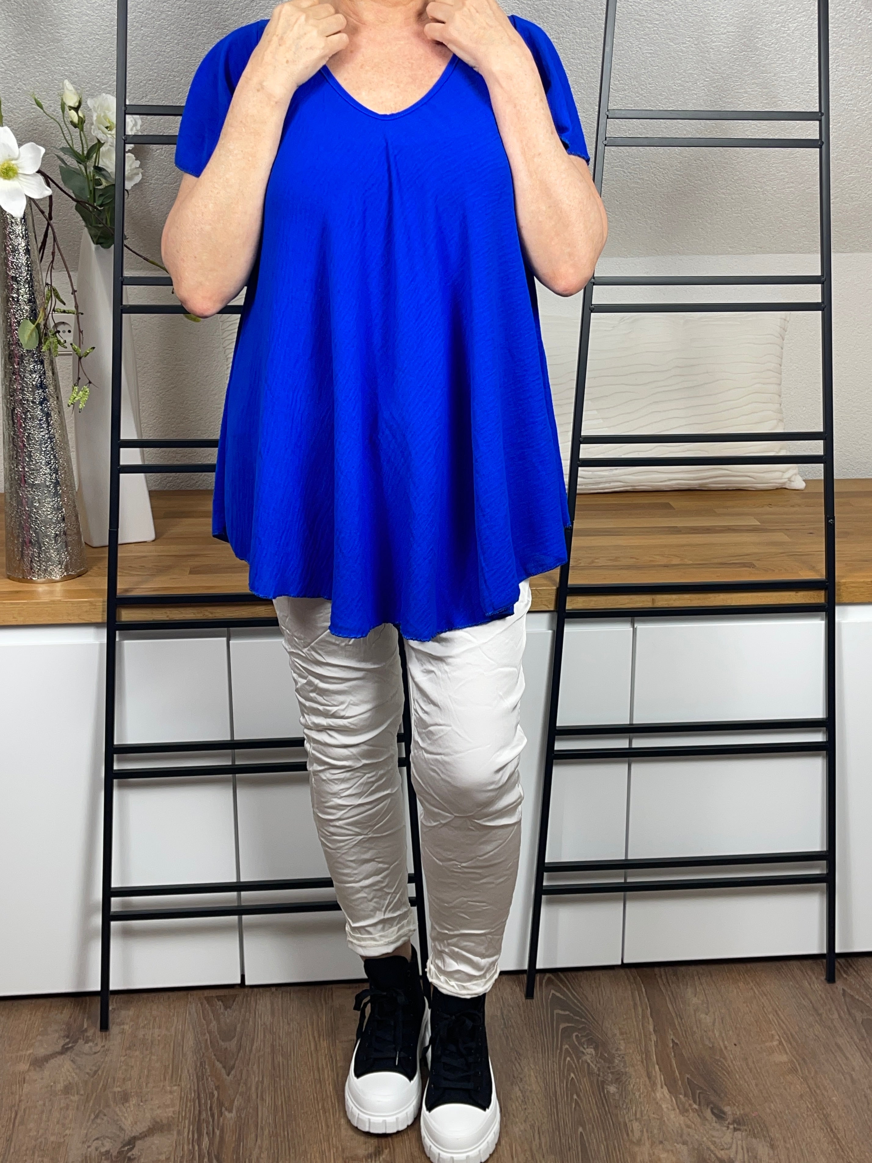 Damen - T - Shirt in leichter A Form Einheitsgrösse Gr. 38 - 44 in 3 Farben