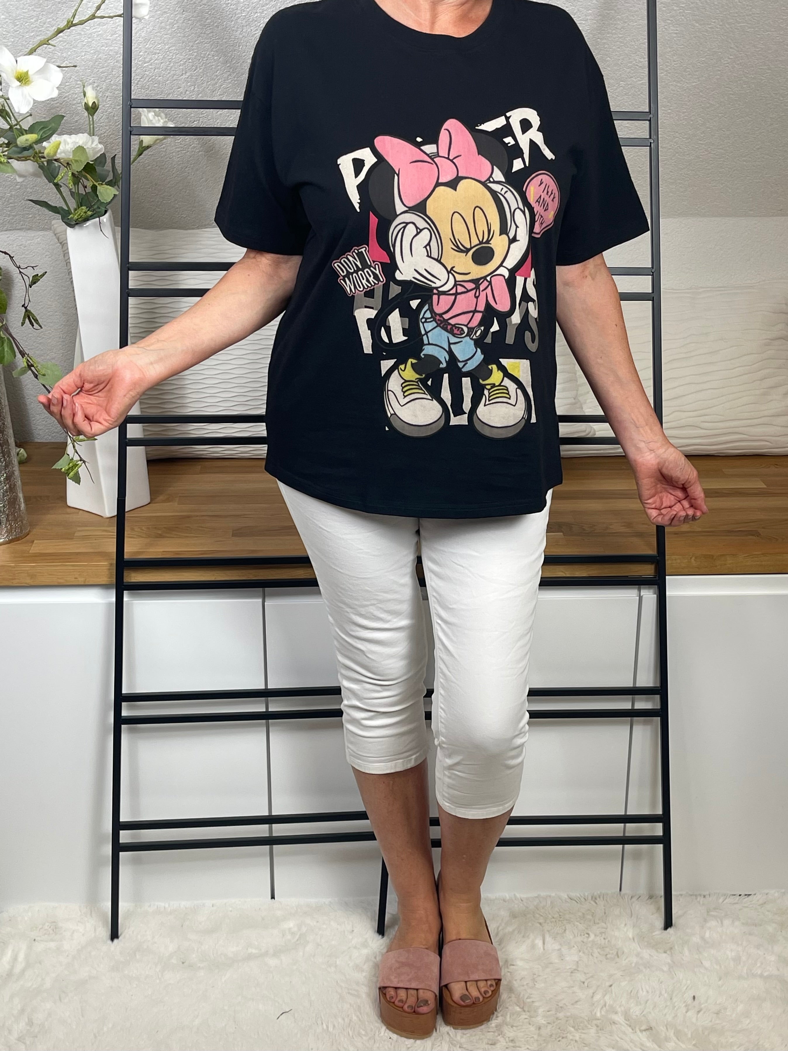 Damen - T - Shirt „Mickey und Minney“ Einheitsgrösse Gr. 38 - 44 in 3 Varianten