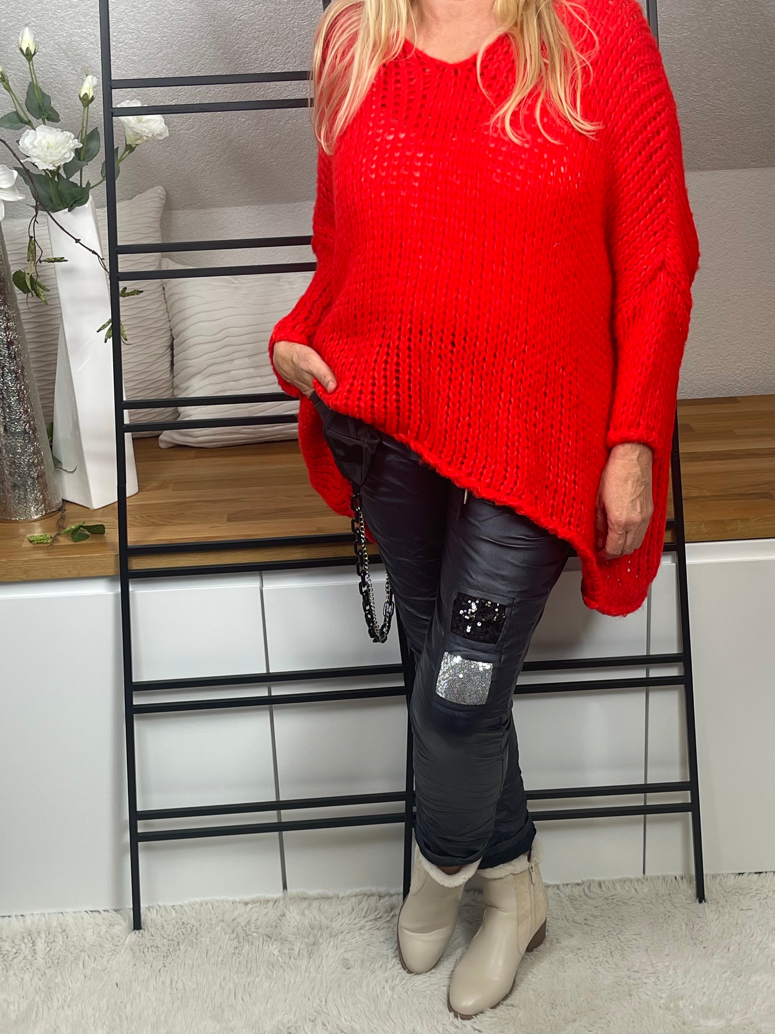 Damen - Pullover „Flauschi“ Einheitsgrösse Gr. 38 - 48 + in vielen Farben