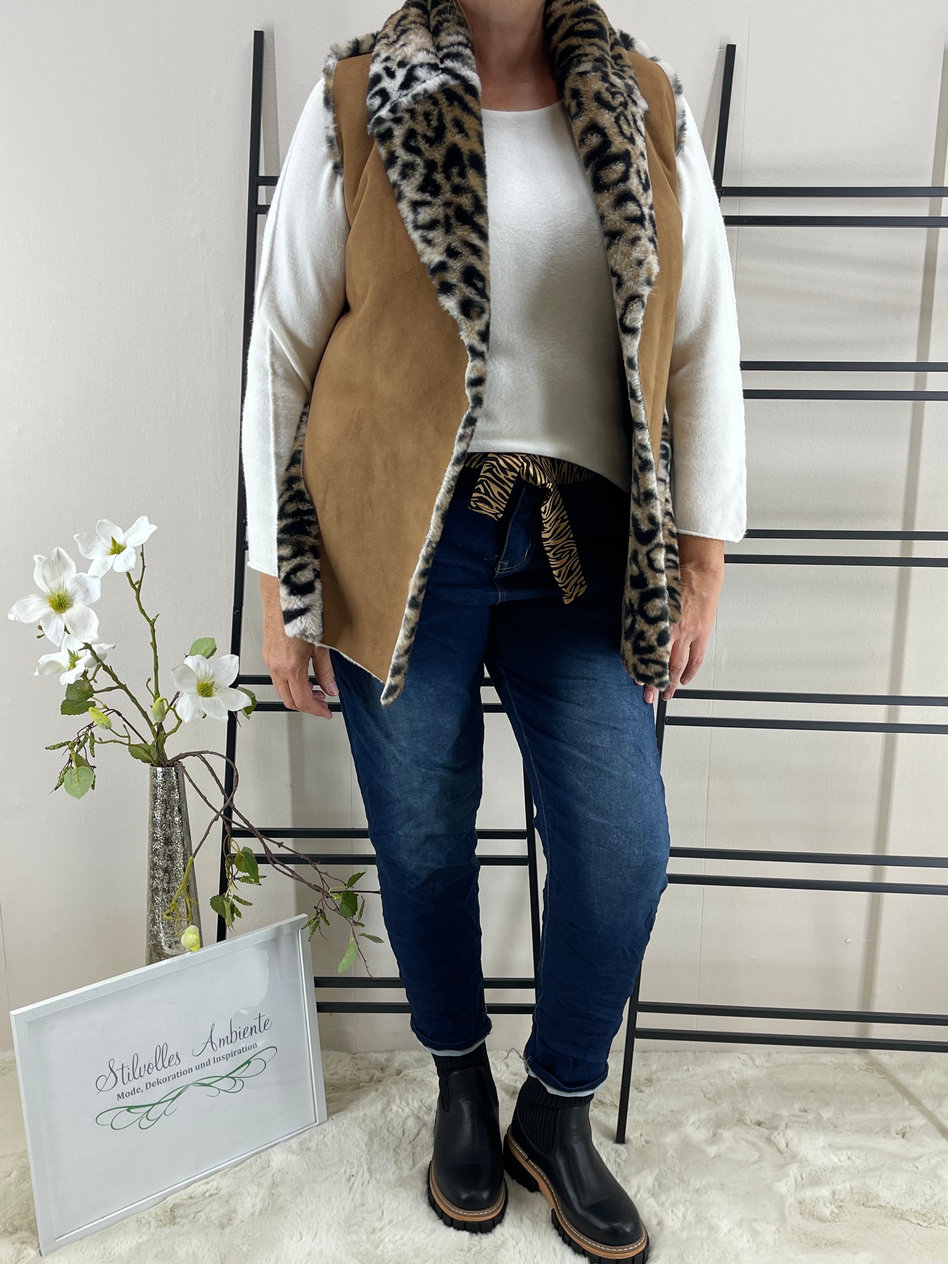 Jacke „Kunstfell - Wildlederoptik“ Einheitsgrösse Gr. 36 - 40
