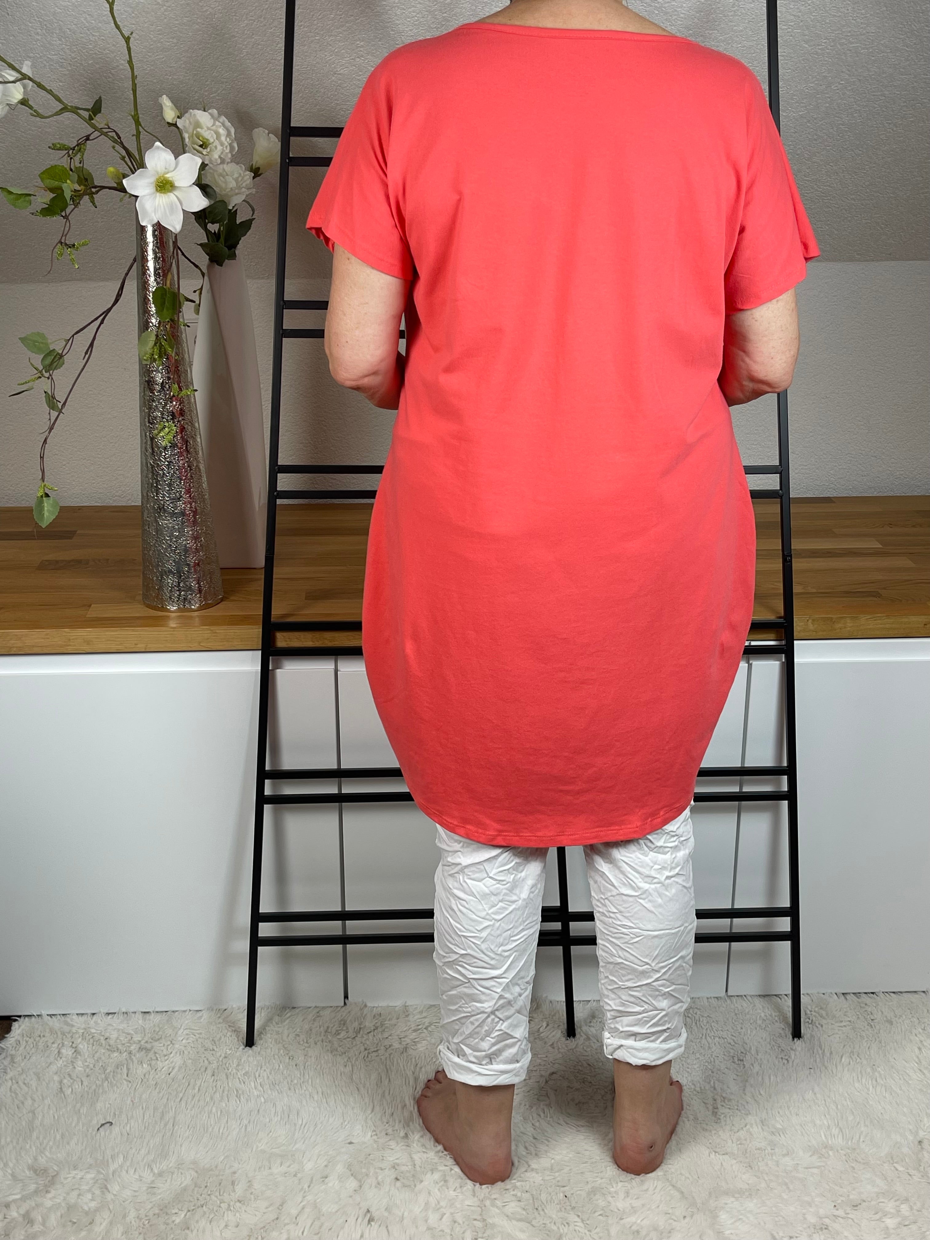 Maxi - Shirt - Kleid  „Tank leer…“ Einheitsgrösse Gr. 40 - 46 in 2 Farben
