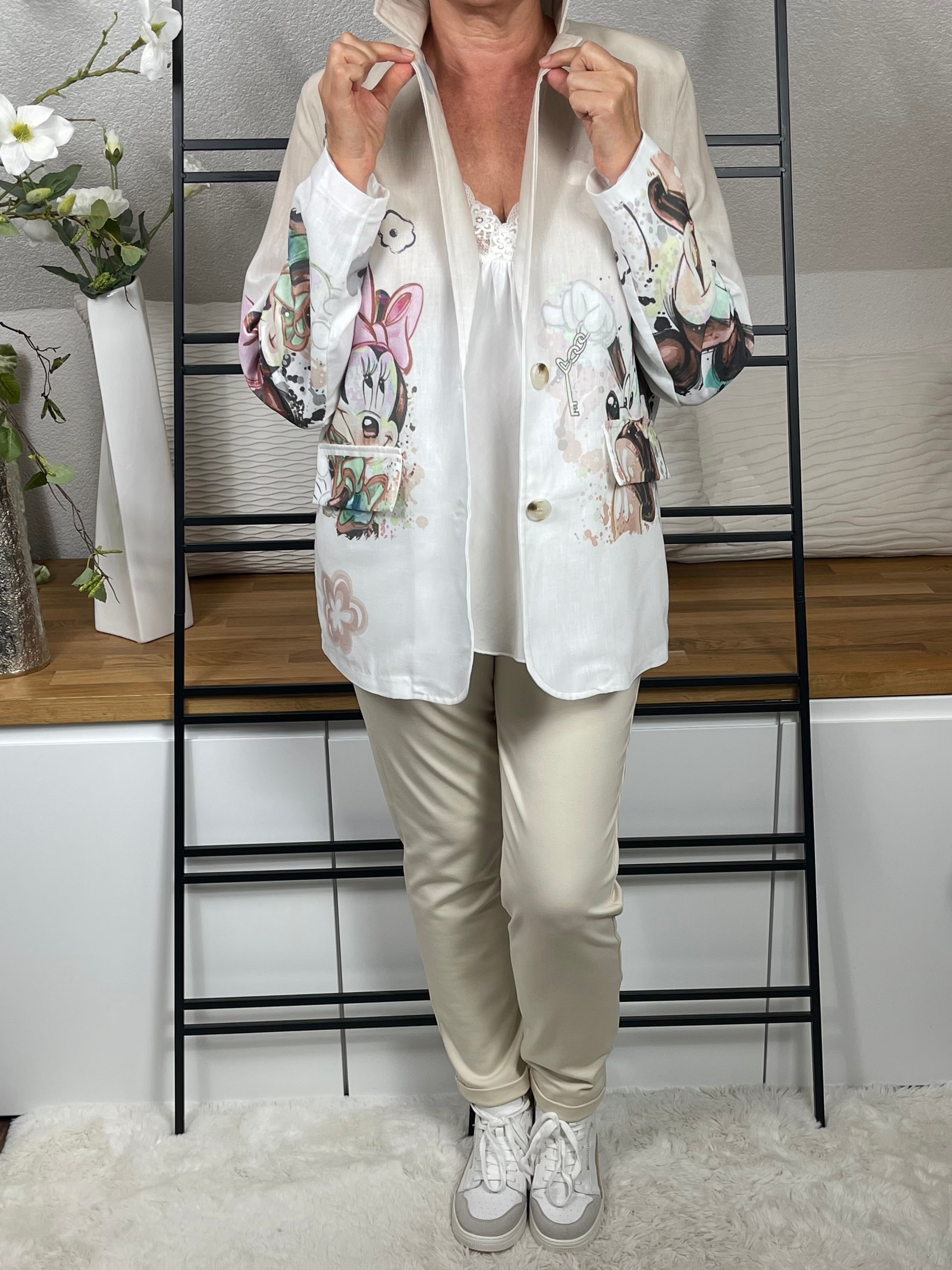 Hochwertiger Damen Blazer „Mickey und Minney“ Einheitsgröße Gr. 38 - 44 in 2 Farben
