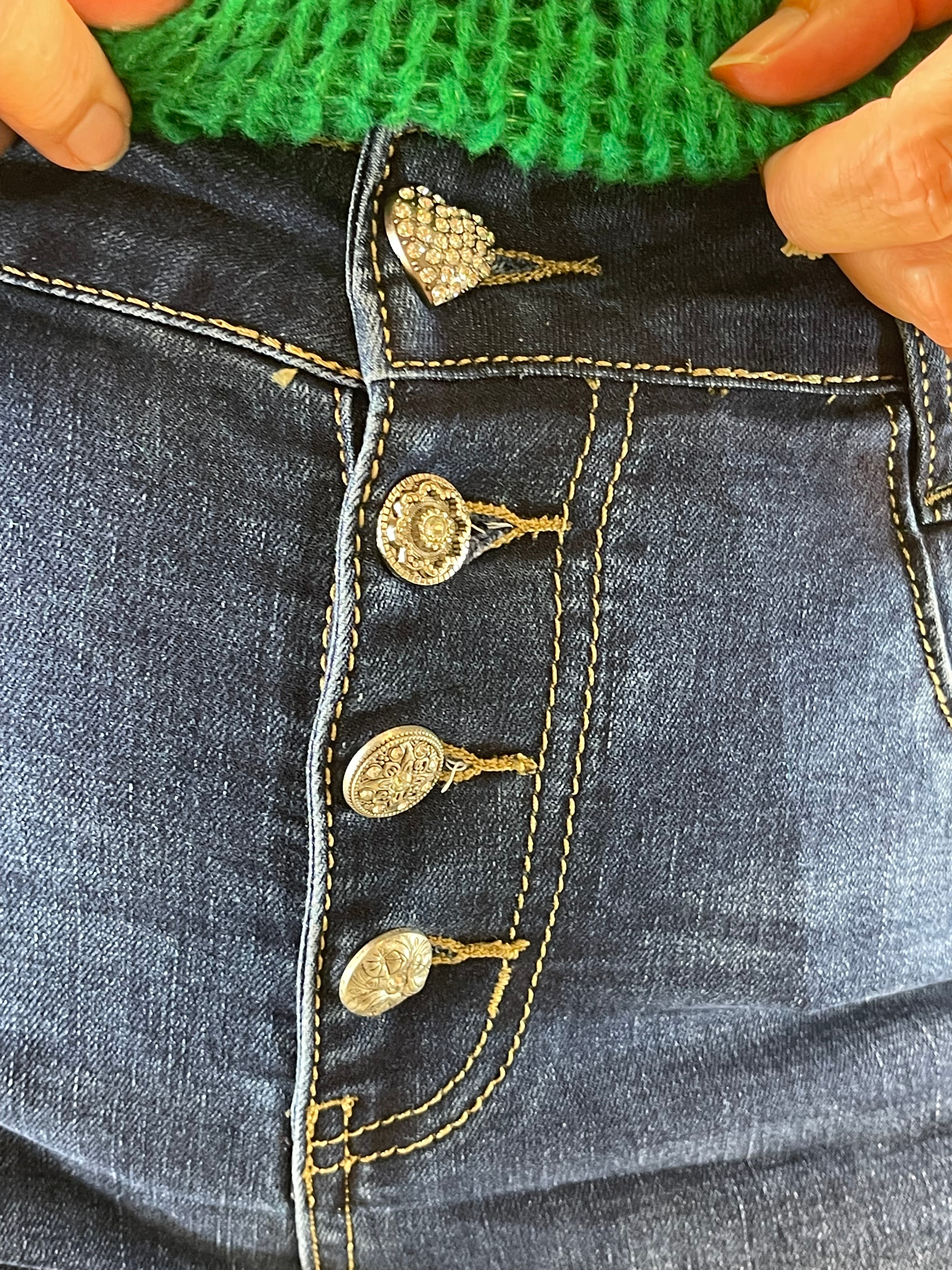 Jeans „Alina“ mit  „Herz“ Gr. 38 - 48