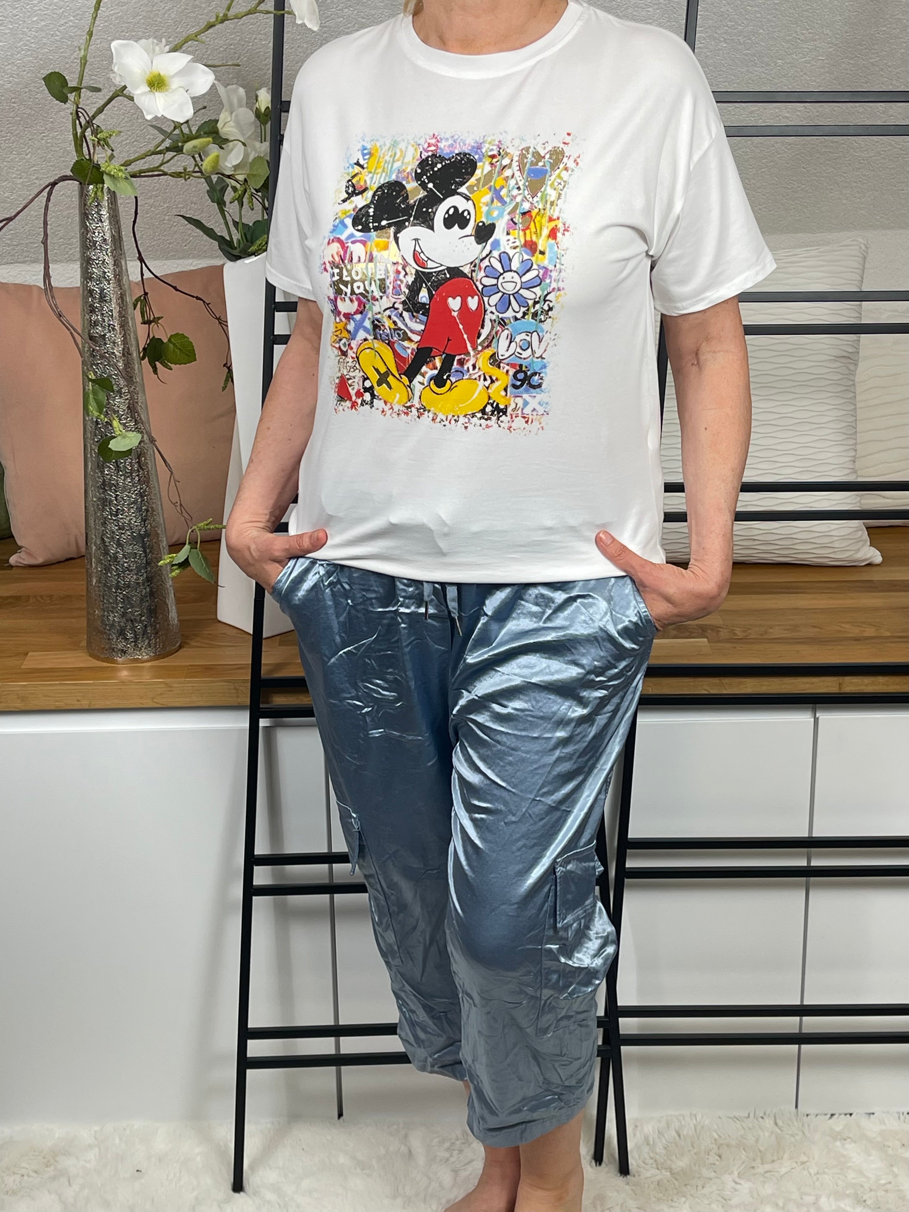 Damen - T - Shirt „Mickey“ Einheitsgrösse Gr. 38 - 42/ 44