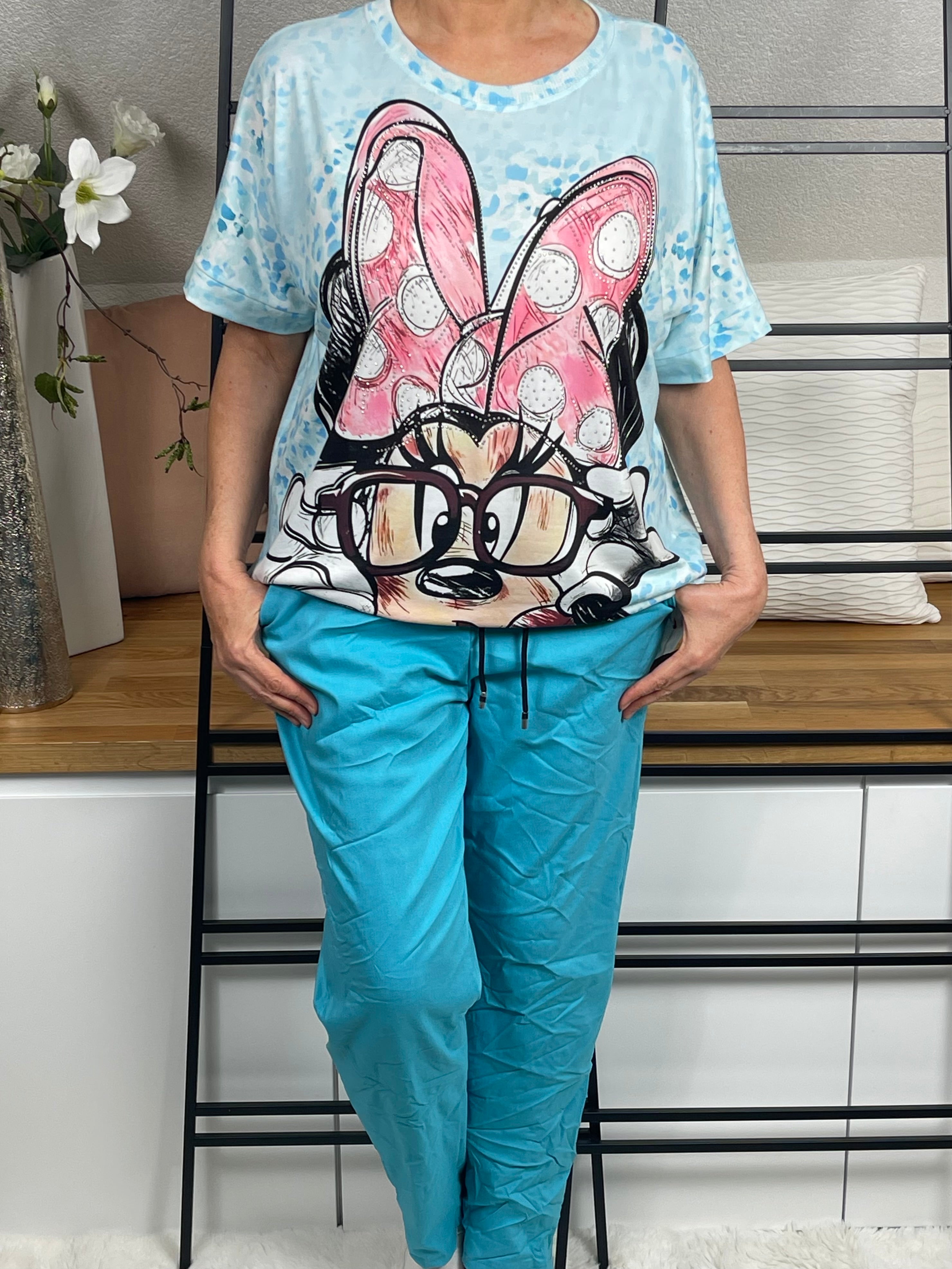 Damen - Tunika - Shirt „Minney“ Einheitsgrösse Gr. 38 - 44/46 in 5 Farben