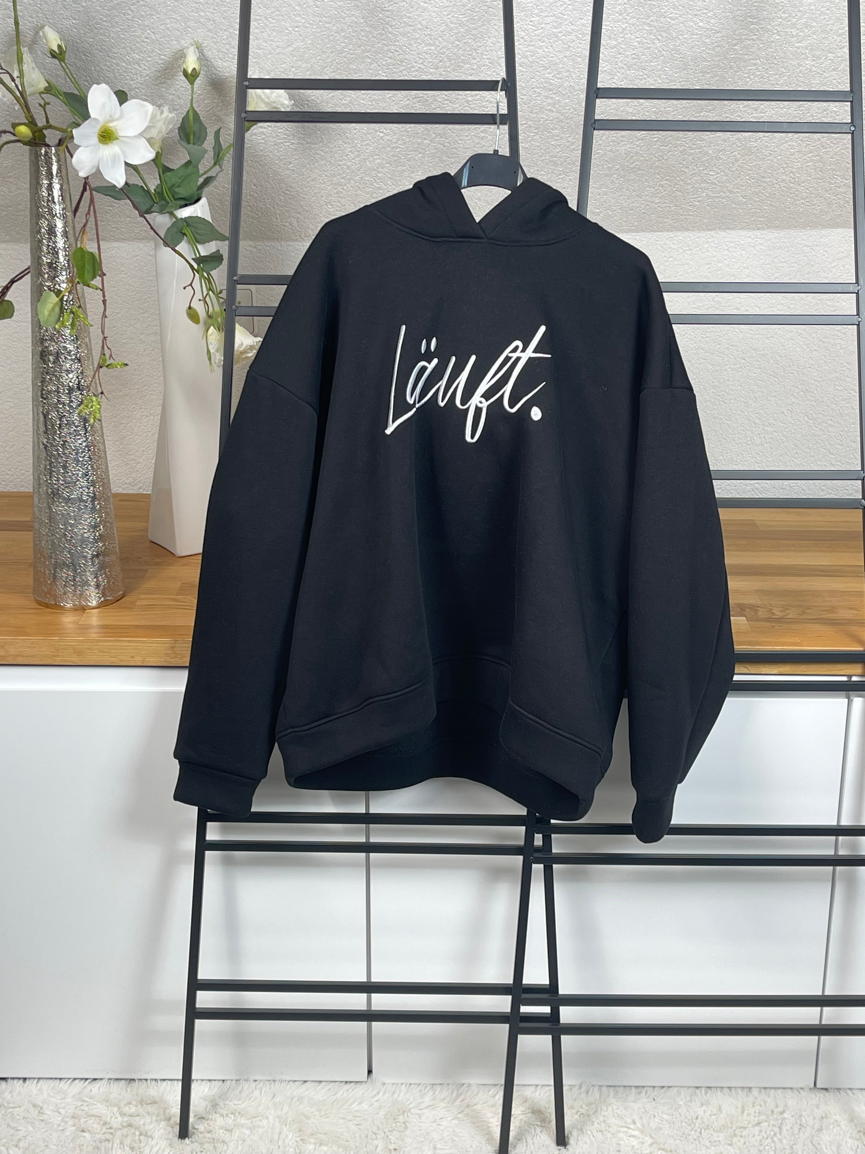 Hoodie „Läuft“ Einheitsgrösse Gr. 36 - 44